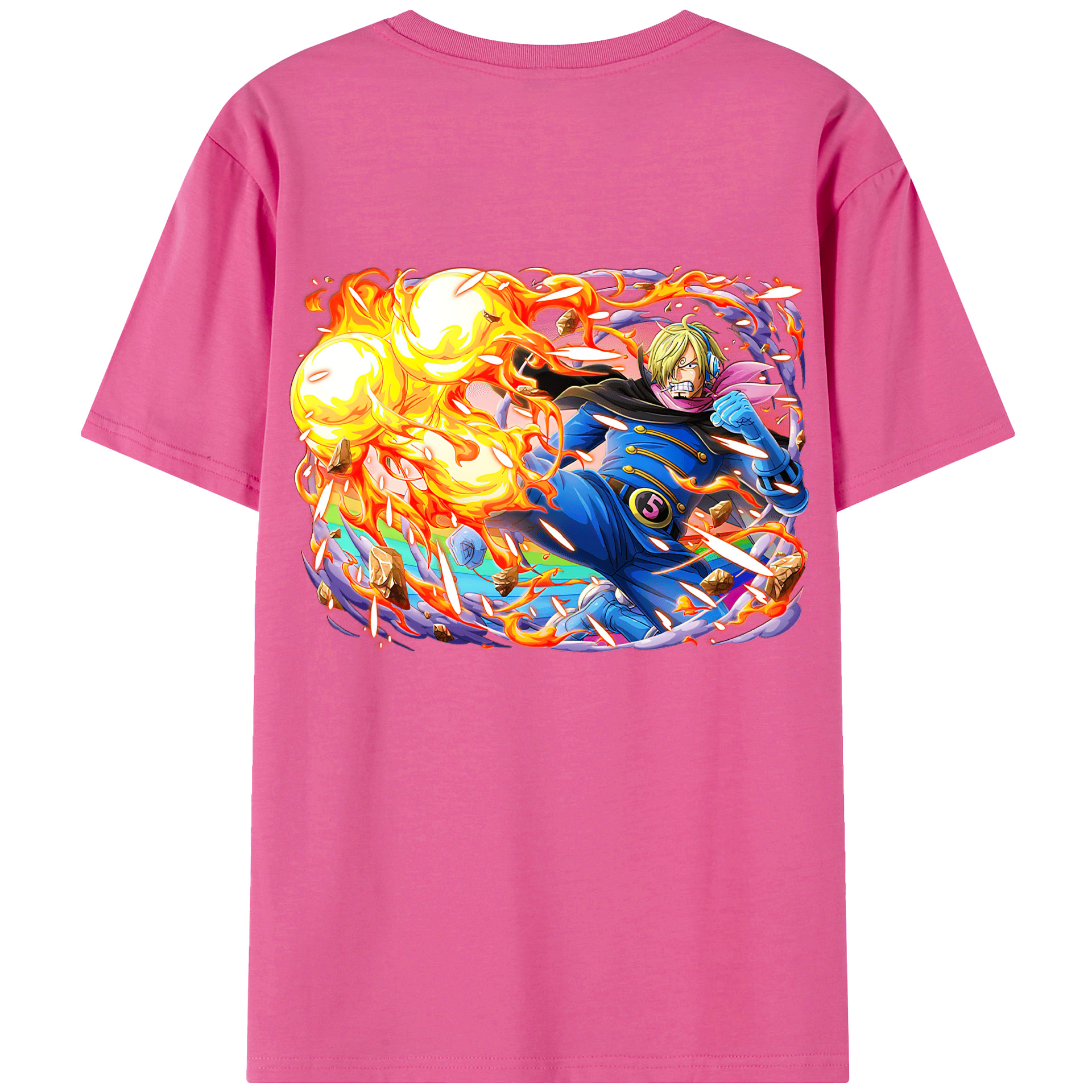 （画像用） ワンピース サンジ ONE PIECE Sanji レディース半袖Tシャツ(バックプリント)