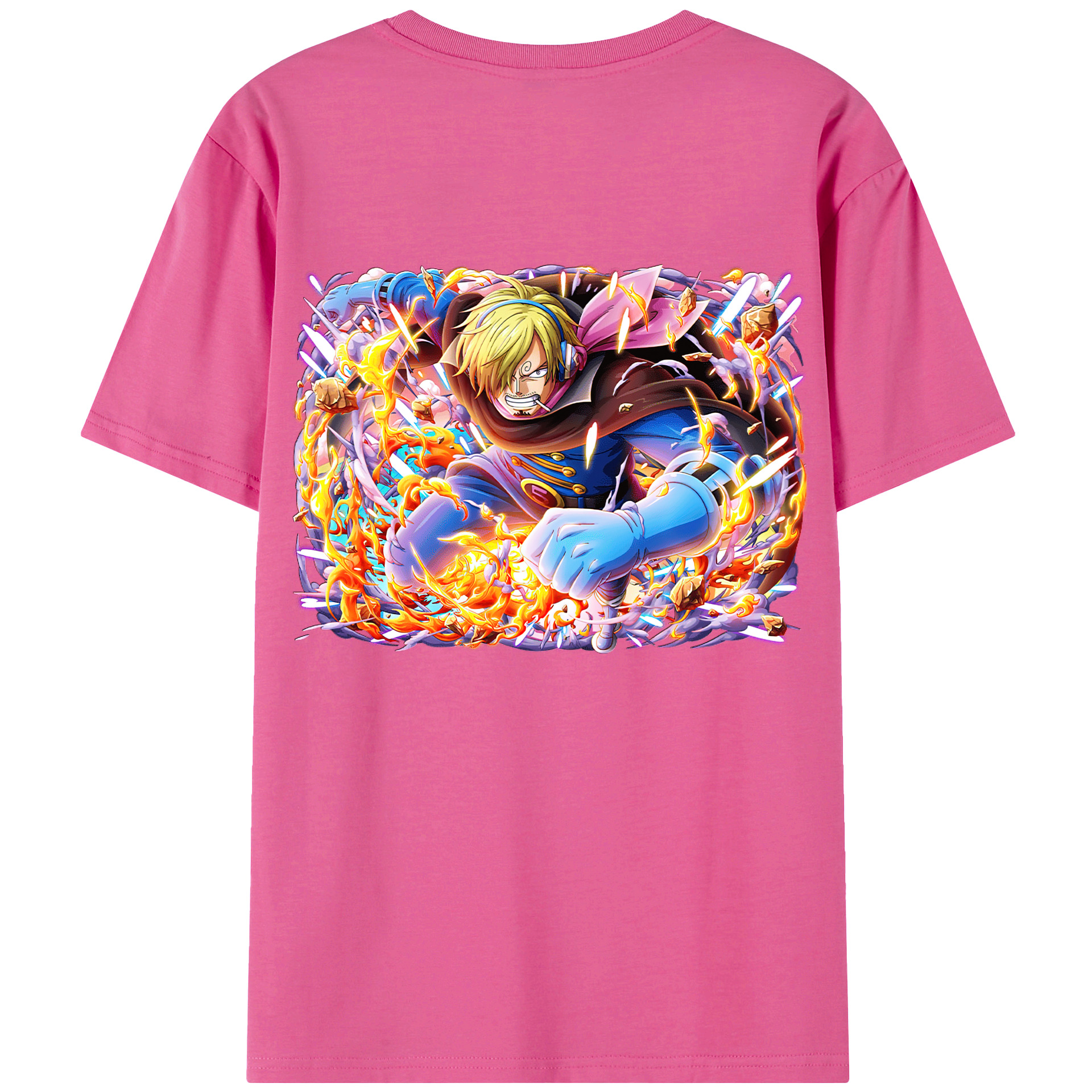 （画像用） ワンピース サンジ ONE PIECE Sanji レディース半袖Tシャツ(バックプリント)