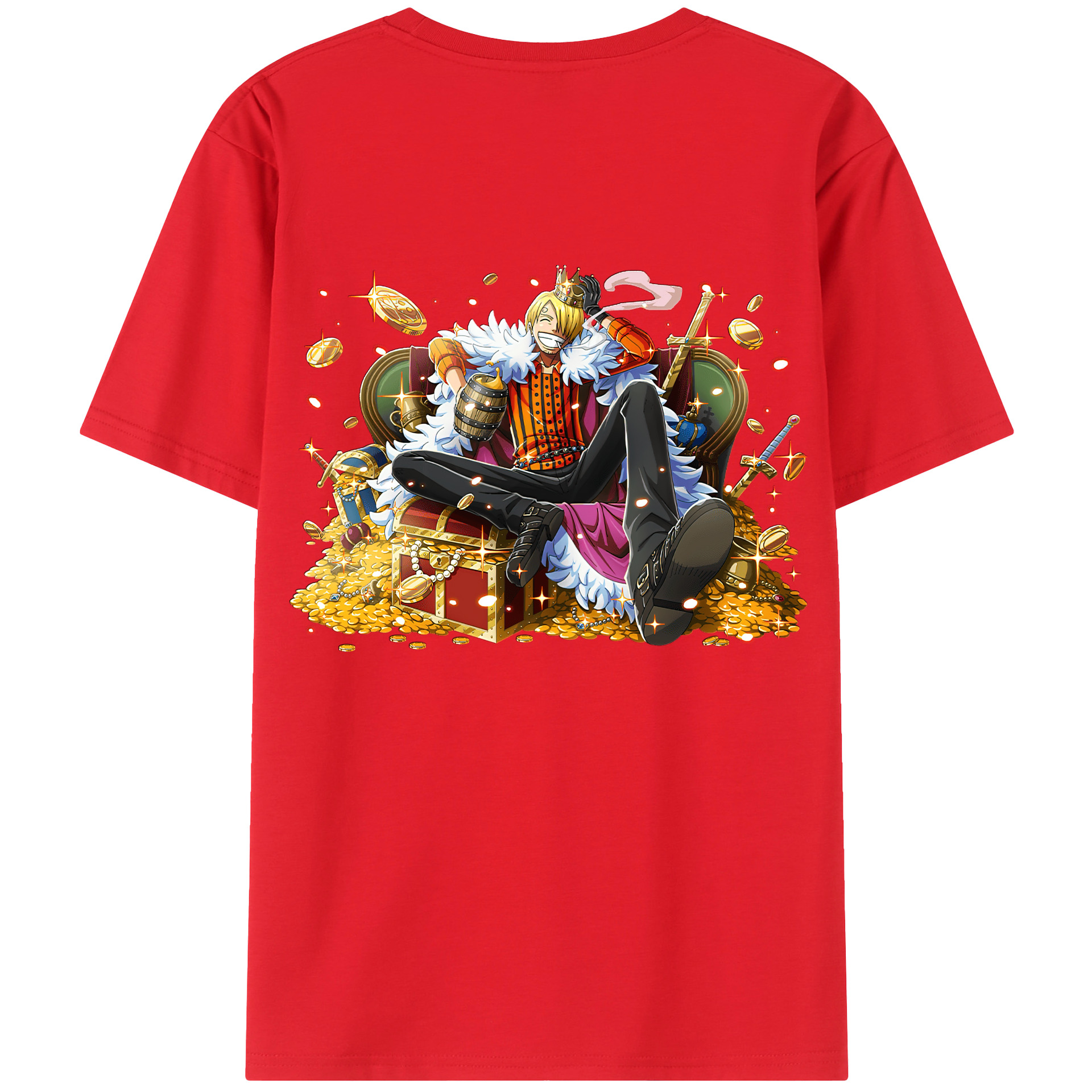 （画像用） ワンピース サンジ ONE PIECE Sanji レディース半袖Tシャツ(バックプリント)