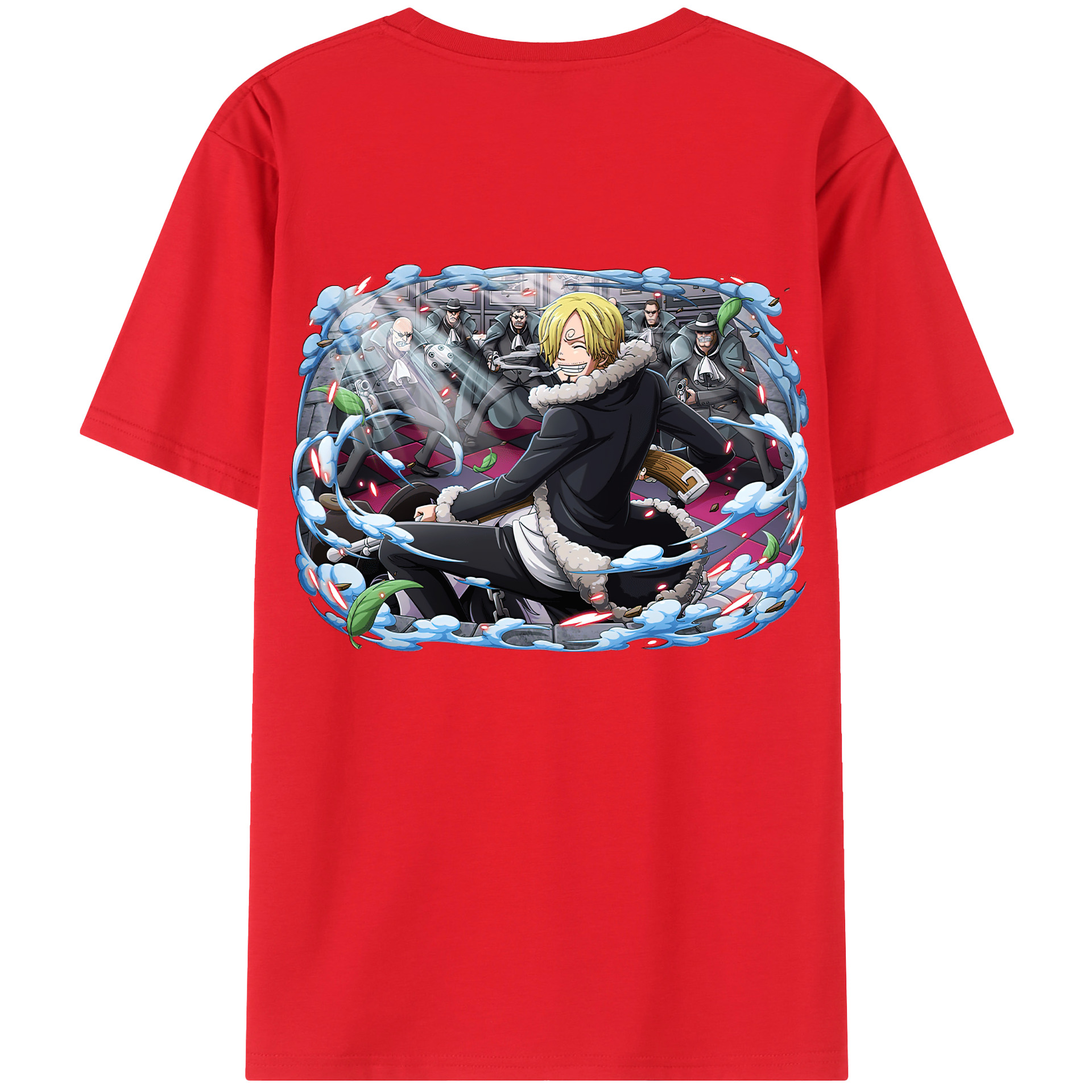 （画像用） ワンピース サンジ ONE PIECE Sanji レディース半袖Tシャツ(バックプリント)