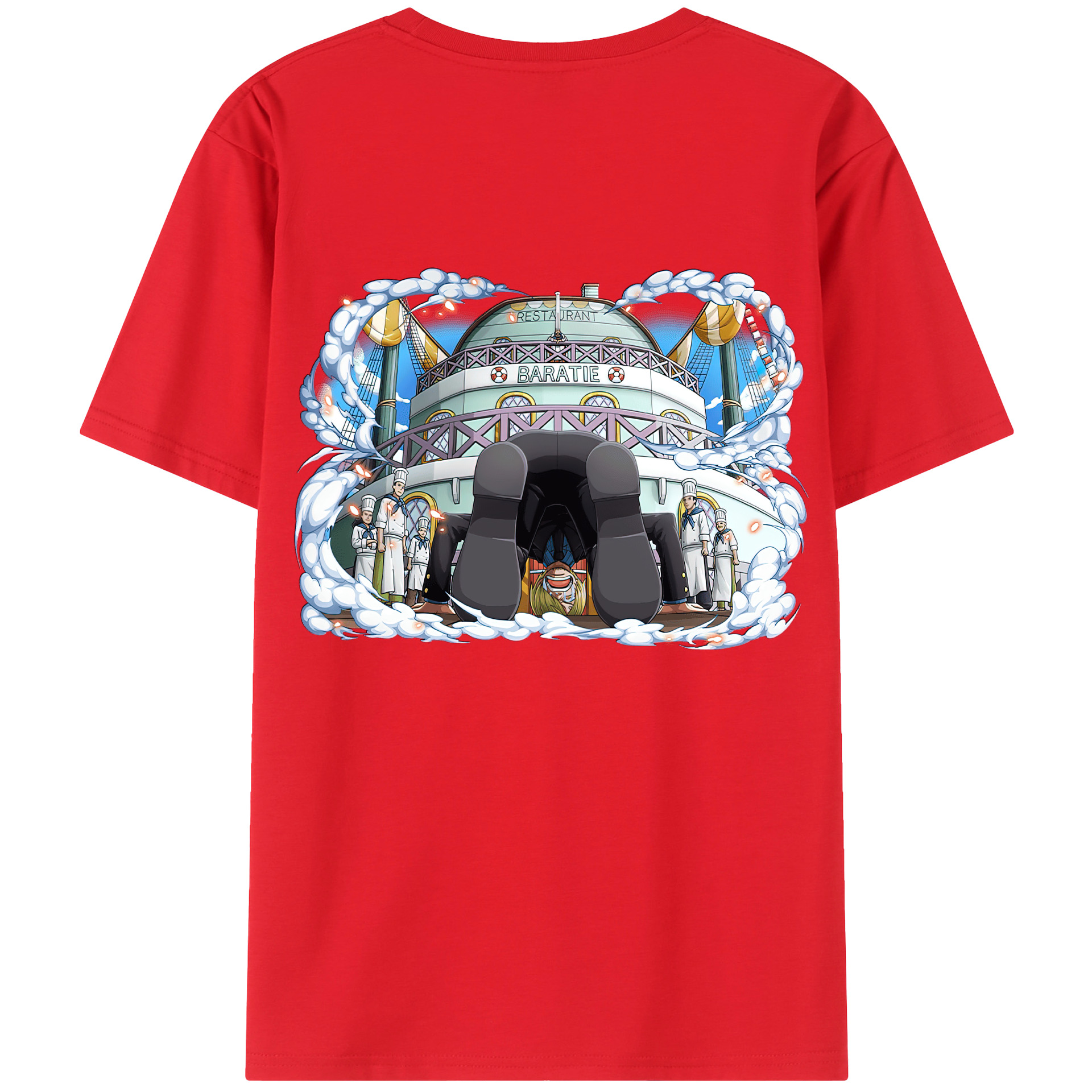 （画像用） ワンピース サンジ ONE PIECE Sanji レディース半袖Tシャツ(バックプリント)