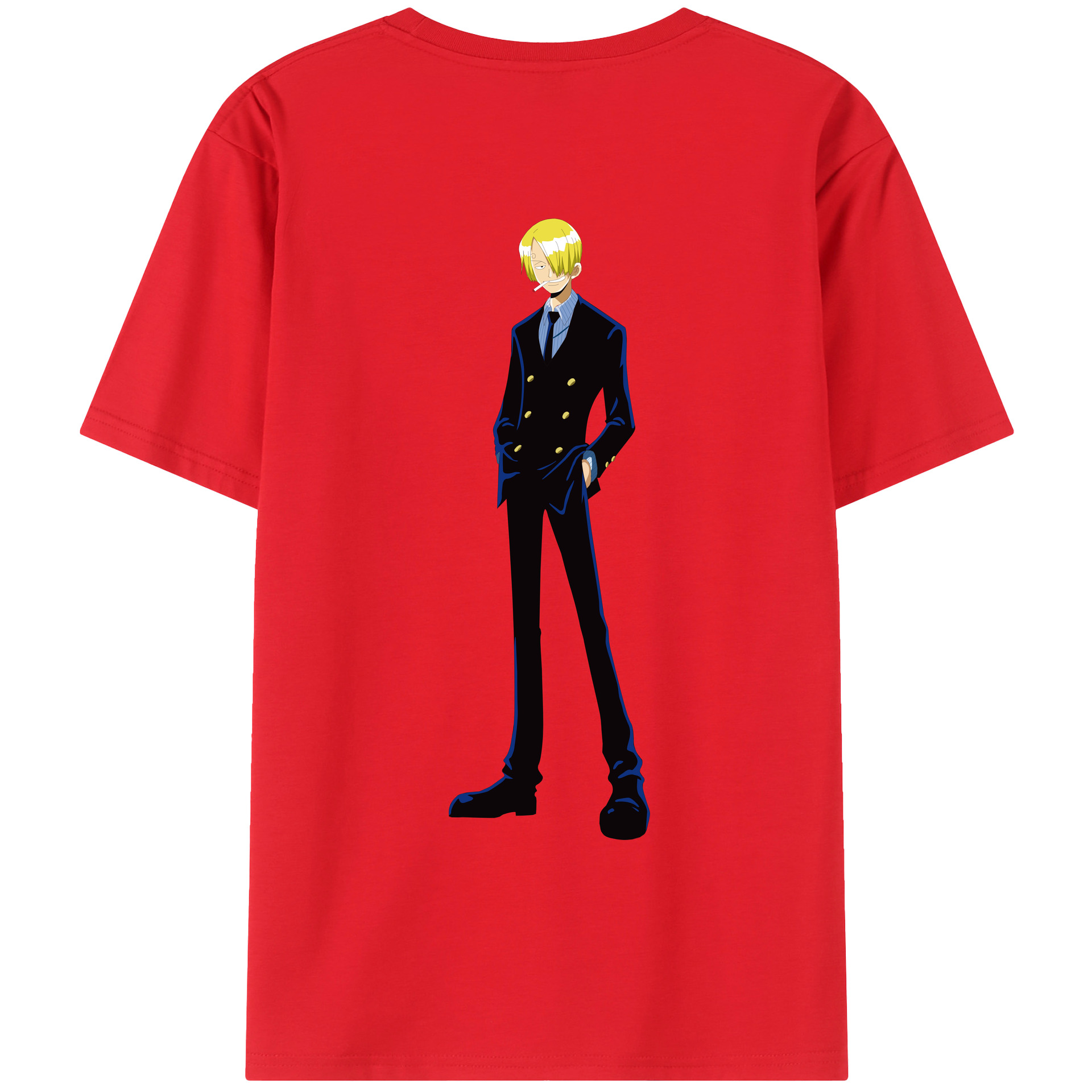 （画像用） ワンピース サンジ ONE PIECE Sanji レディース半袖Tシャツ(バックプリント)