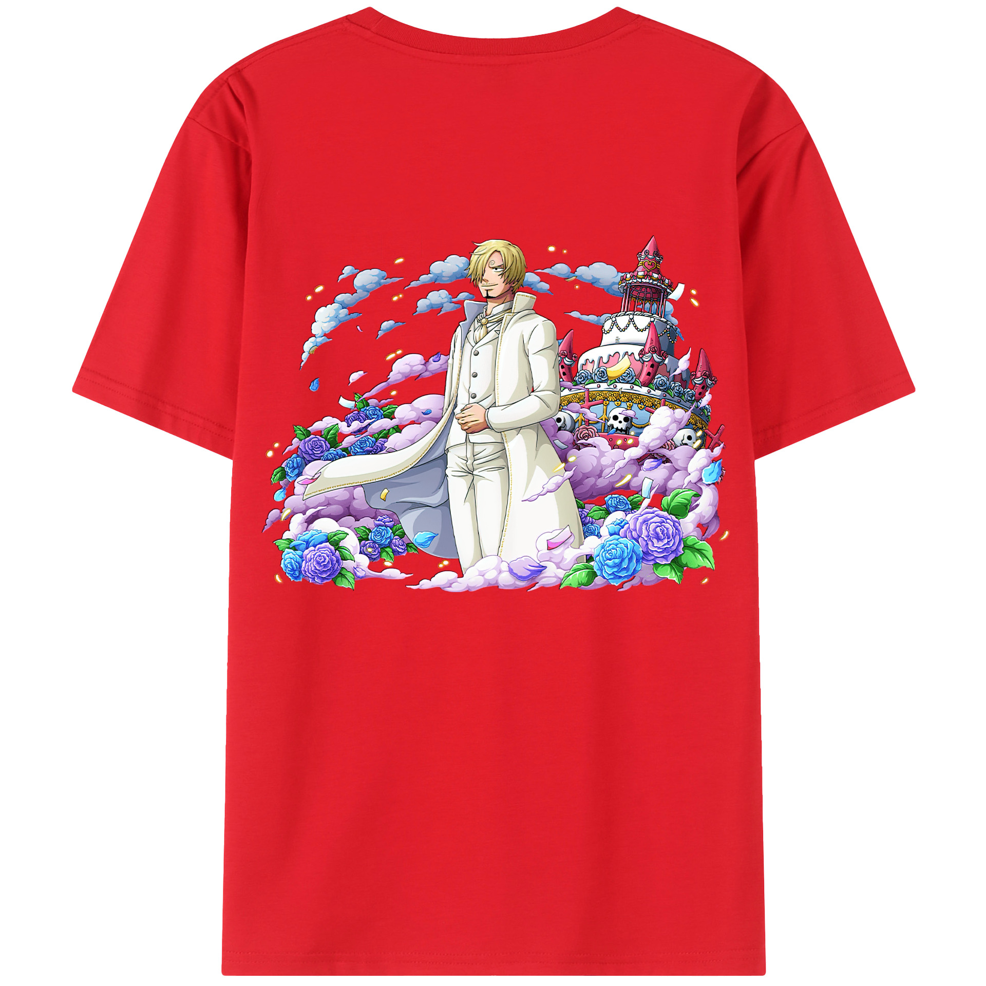 （画像用） ワンピース サンジ ONE PIECE Sanji レディース半袖Tシャツ(バックプリント)