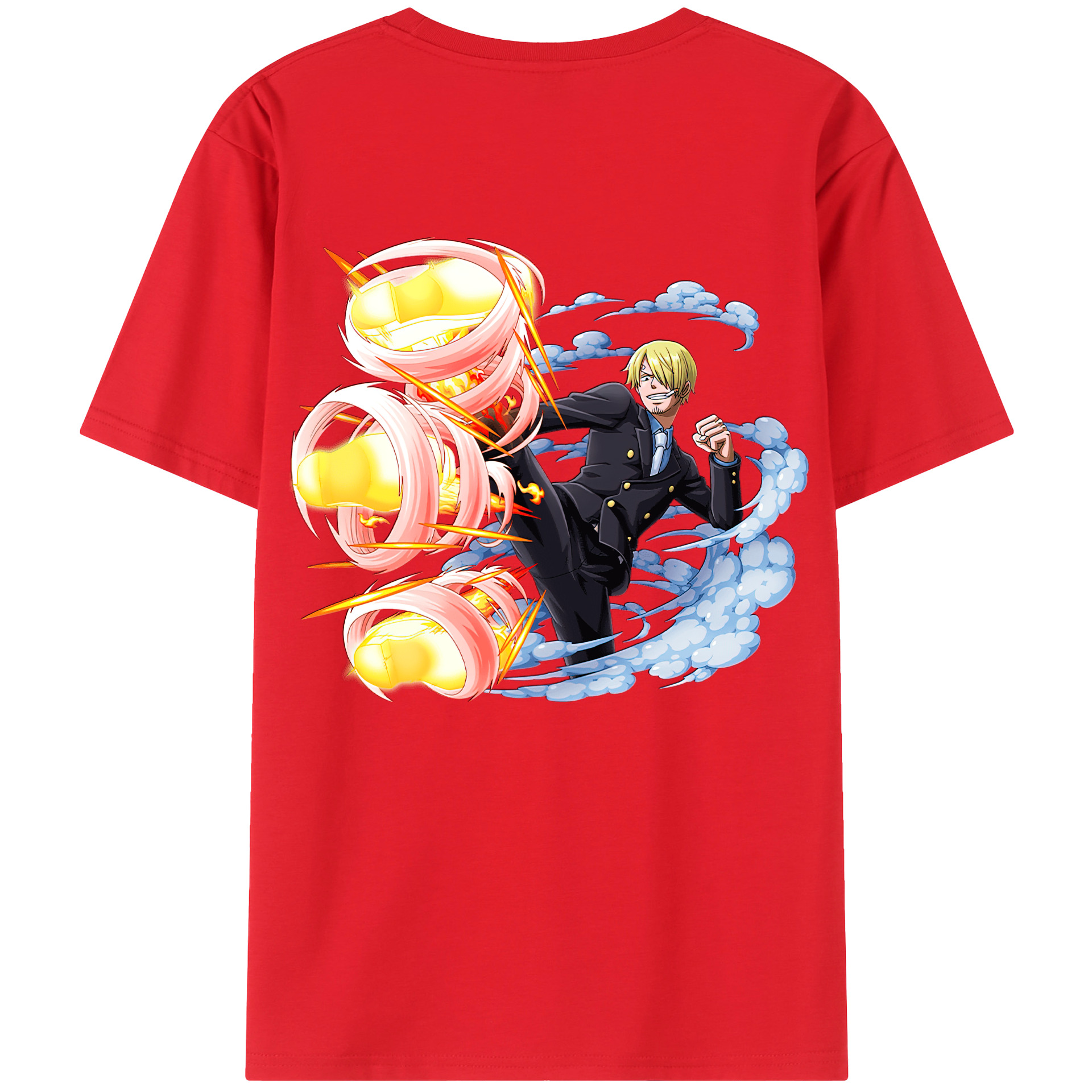 （画像用） ワンピース サンジ ONE PIECE Sanji レディース半袖Tシャツ(バックプリント)