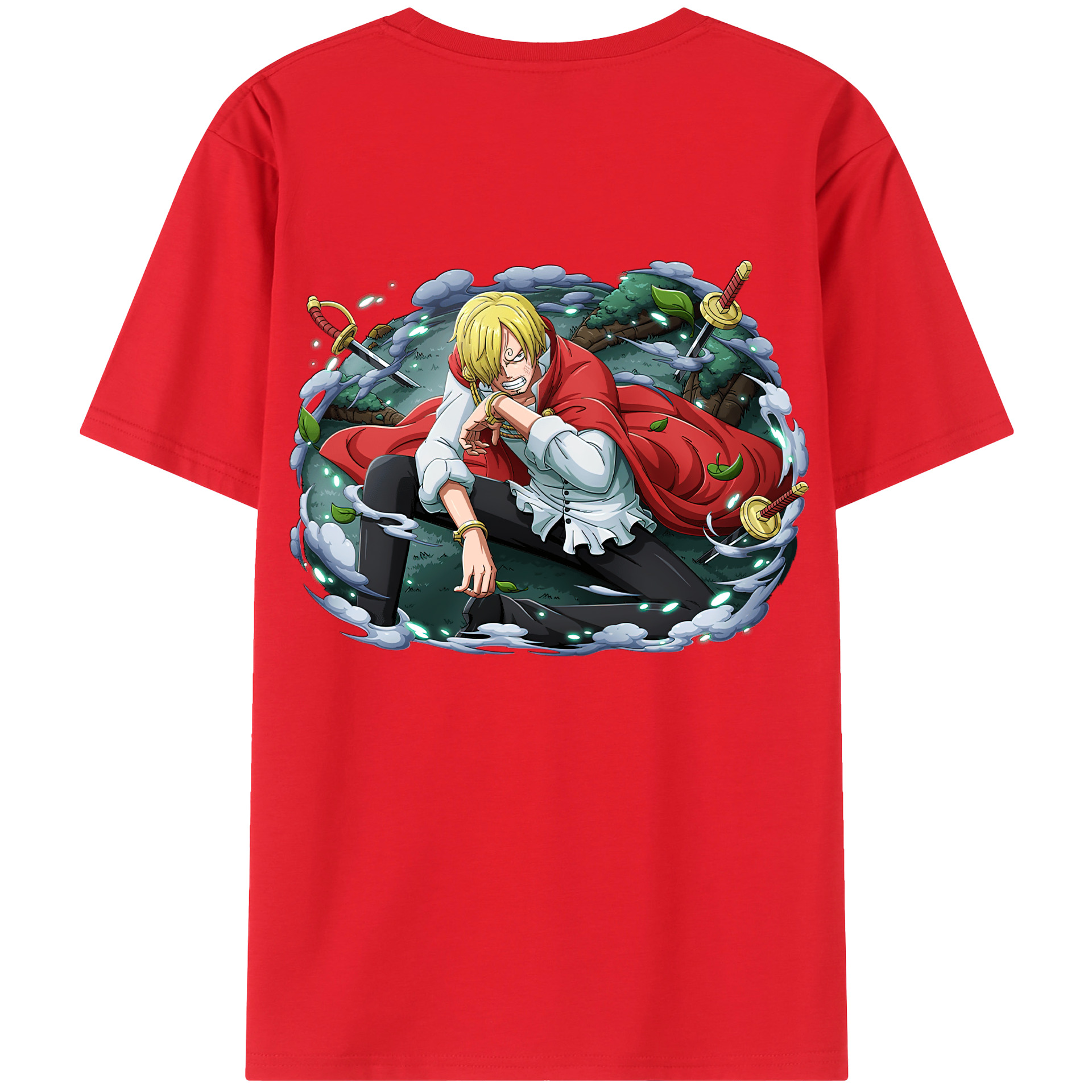 （画像用） ワンピース サンジ ONE PIECE Sanji レディース半袖Tシャツ(バックプリント)