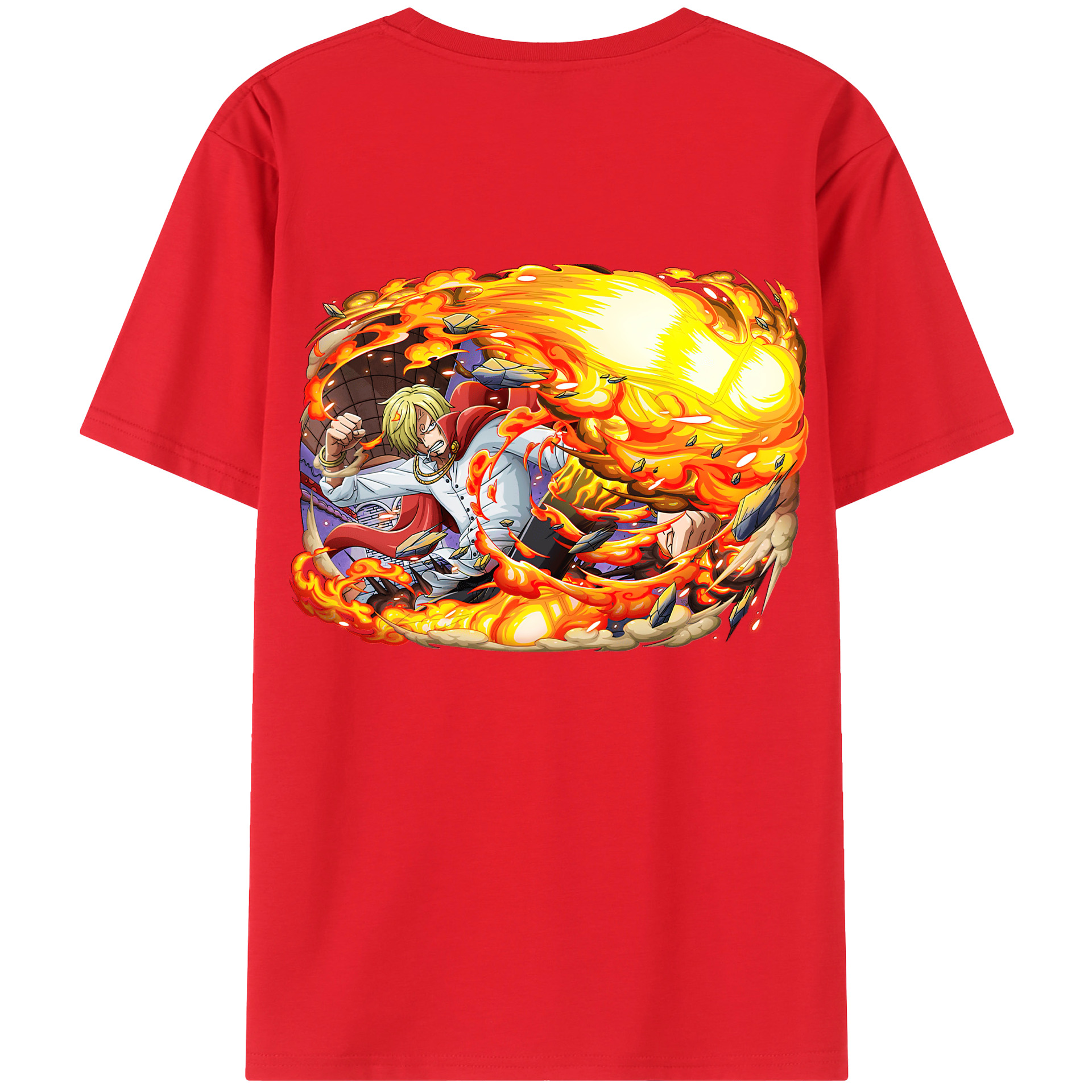 （画像用） ワンピース サンジ ONE PIECE Sanji レディース半袖Tシャツ(バックプリント)