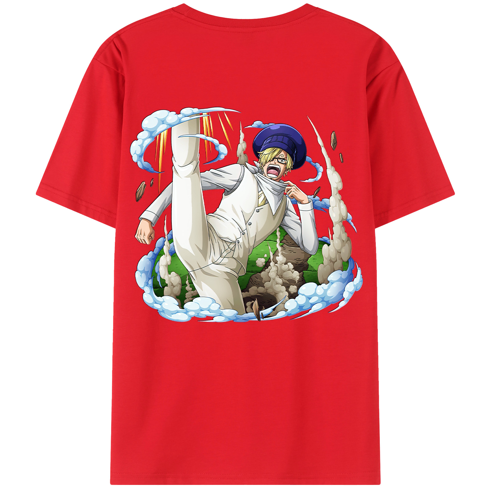 （画像用） ワンピース サンジ ONE PIECE Sanji レディース半袖Tシャツ(バックプリント)