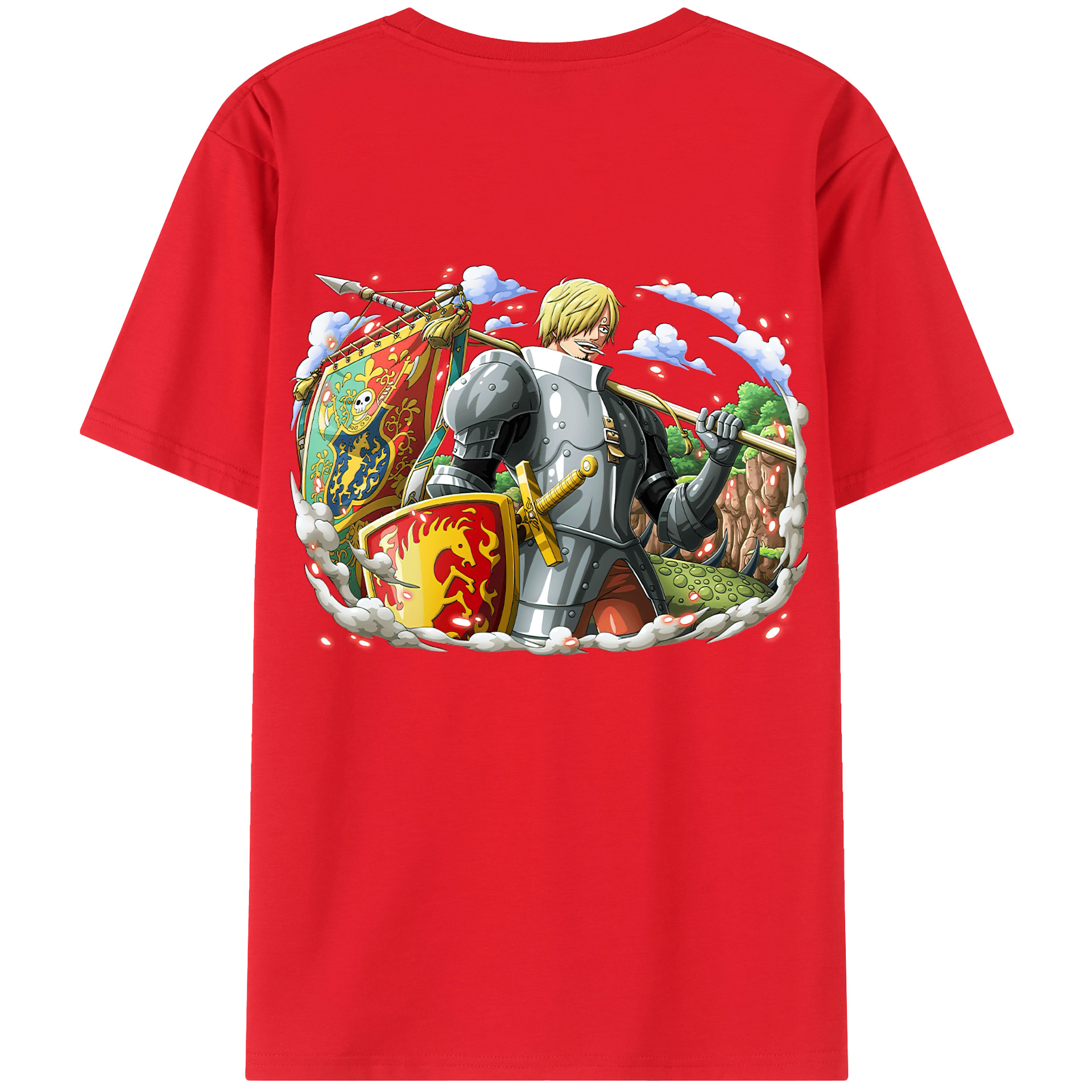 （画像用） ワンピース サンジ ONE PIECE Sanji レディース半袖Tシャツ(バックプリント)
