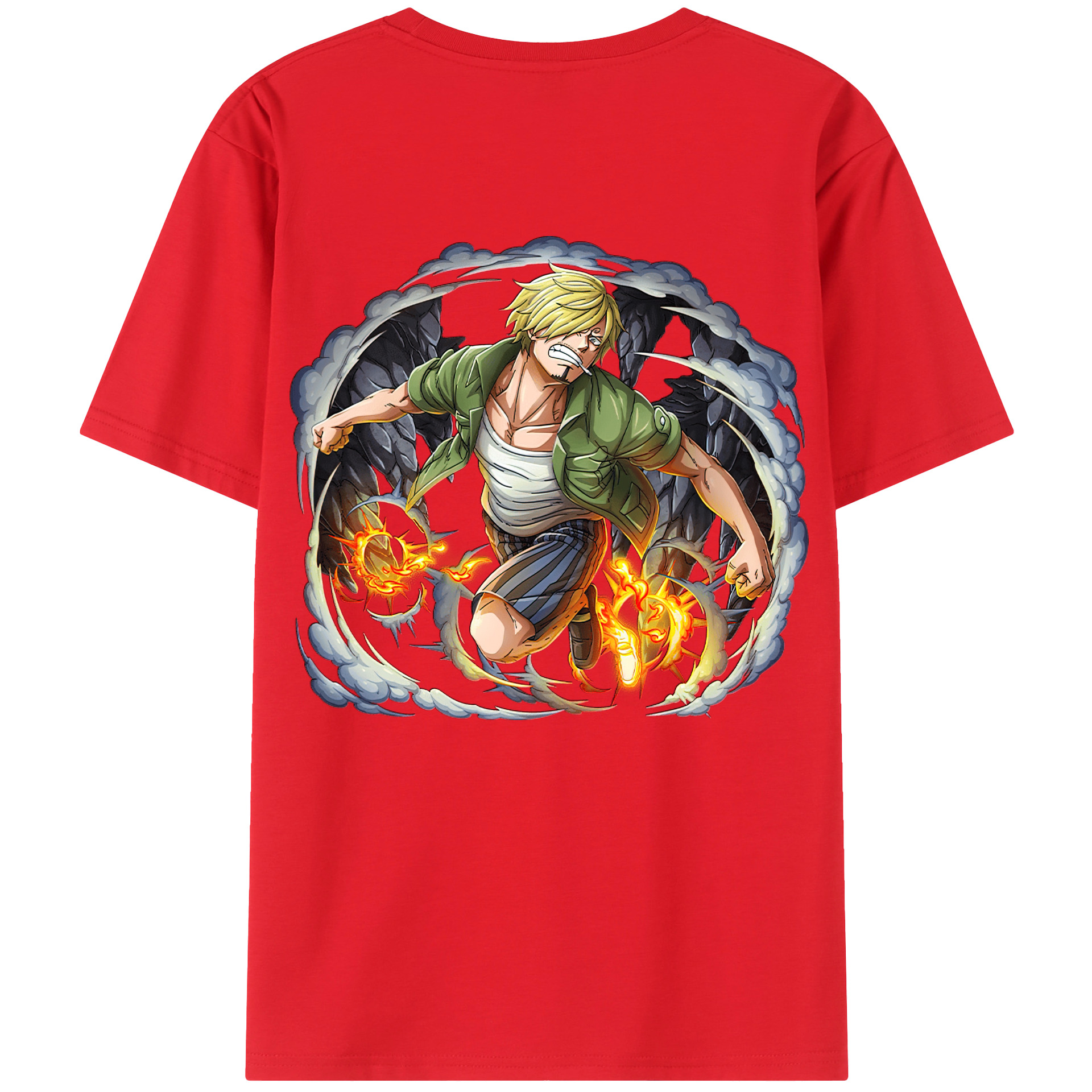 （画像用） ワンピース サンジ ONE PIECE Sanji レディース半袖Tシャツ(バックプリント)