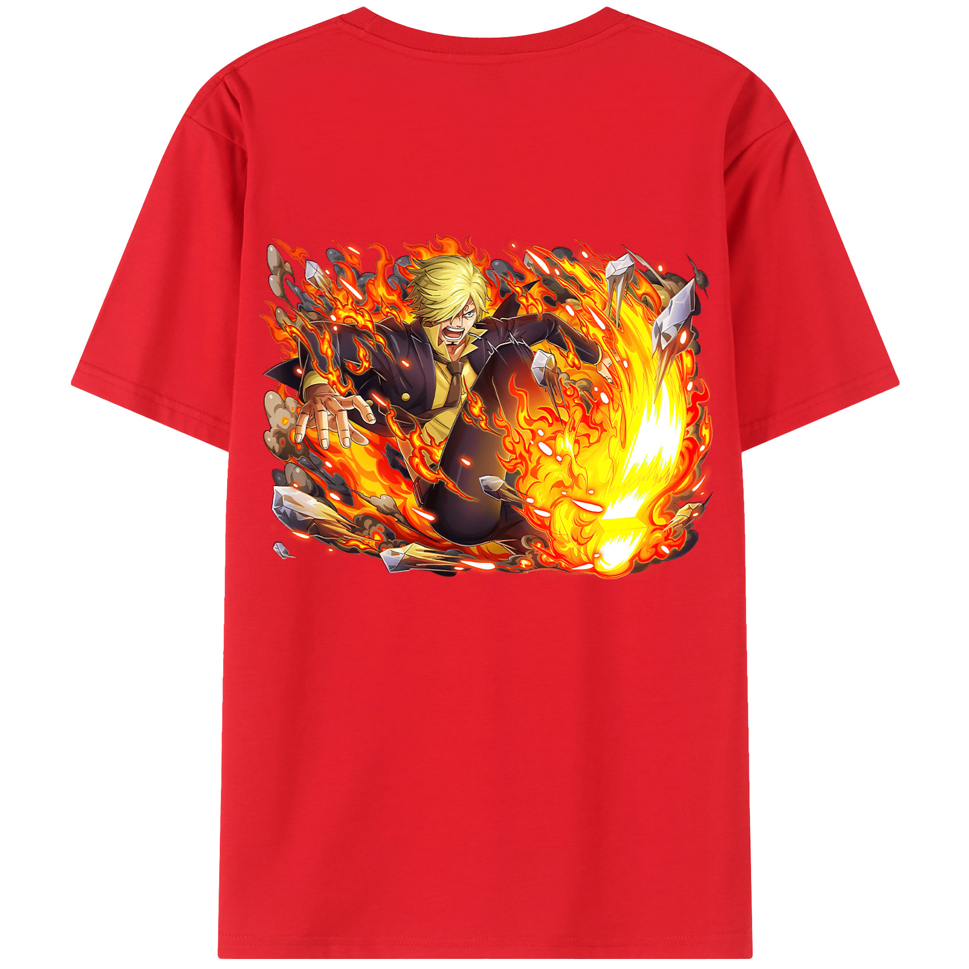 （画像用） ワンピース サンジ ONE PIECE Sanji レディース半袖Tシャツ(バックプリント)