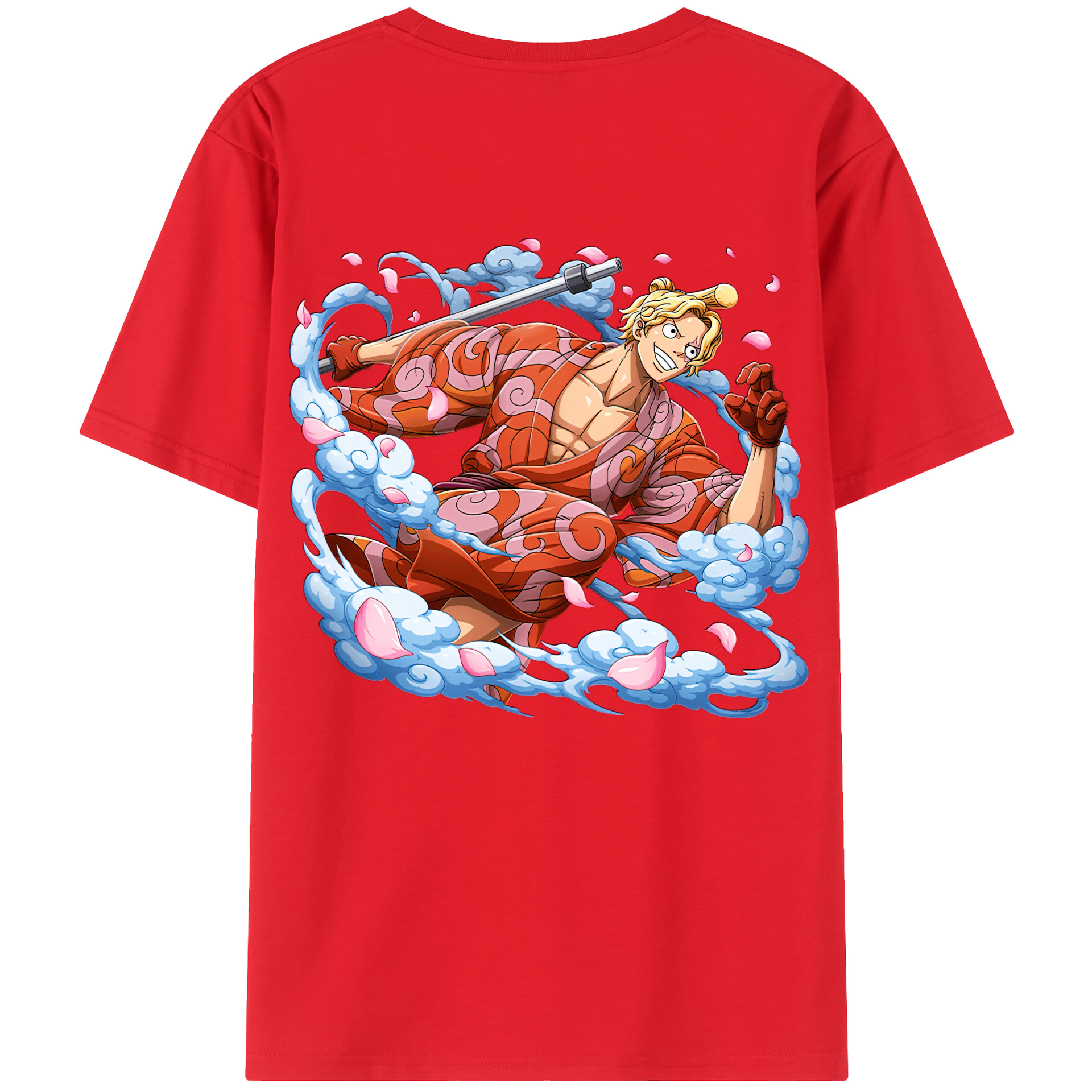 （画像用） ワンピース サンジ ONE PIECE Sanji レディース半袖Tシャツ(バックプリント)
