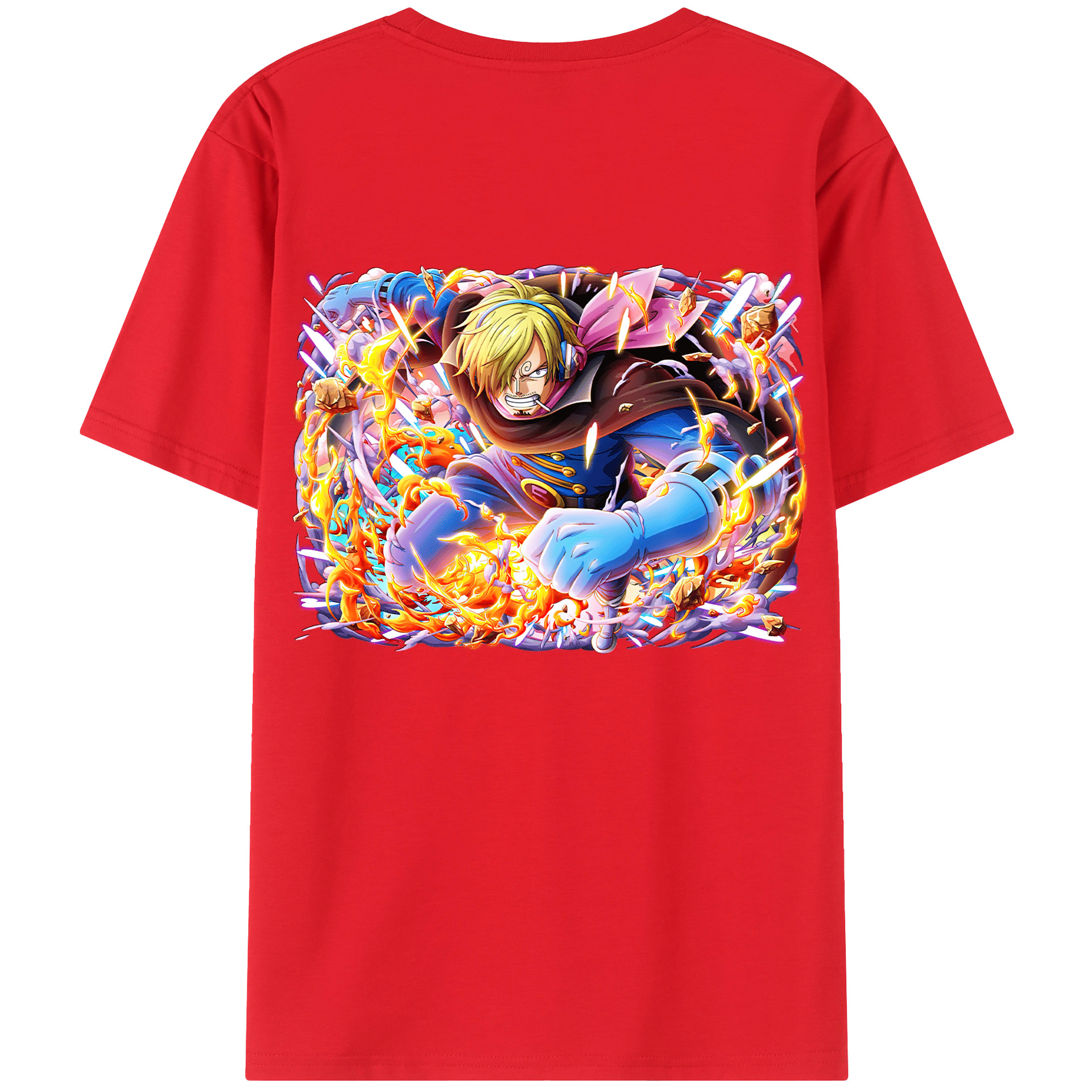 （画像用） ワンピース サンジ ONE PIECE Sanji レディース半袖Tシャツ(バックプリント)