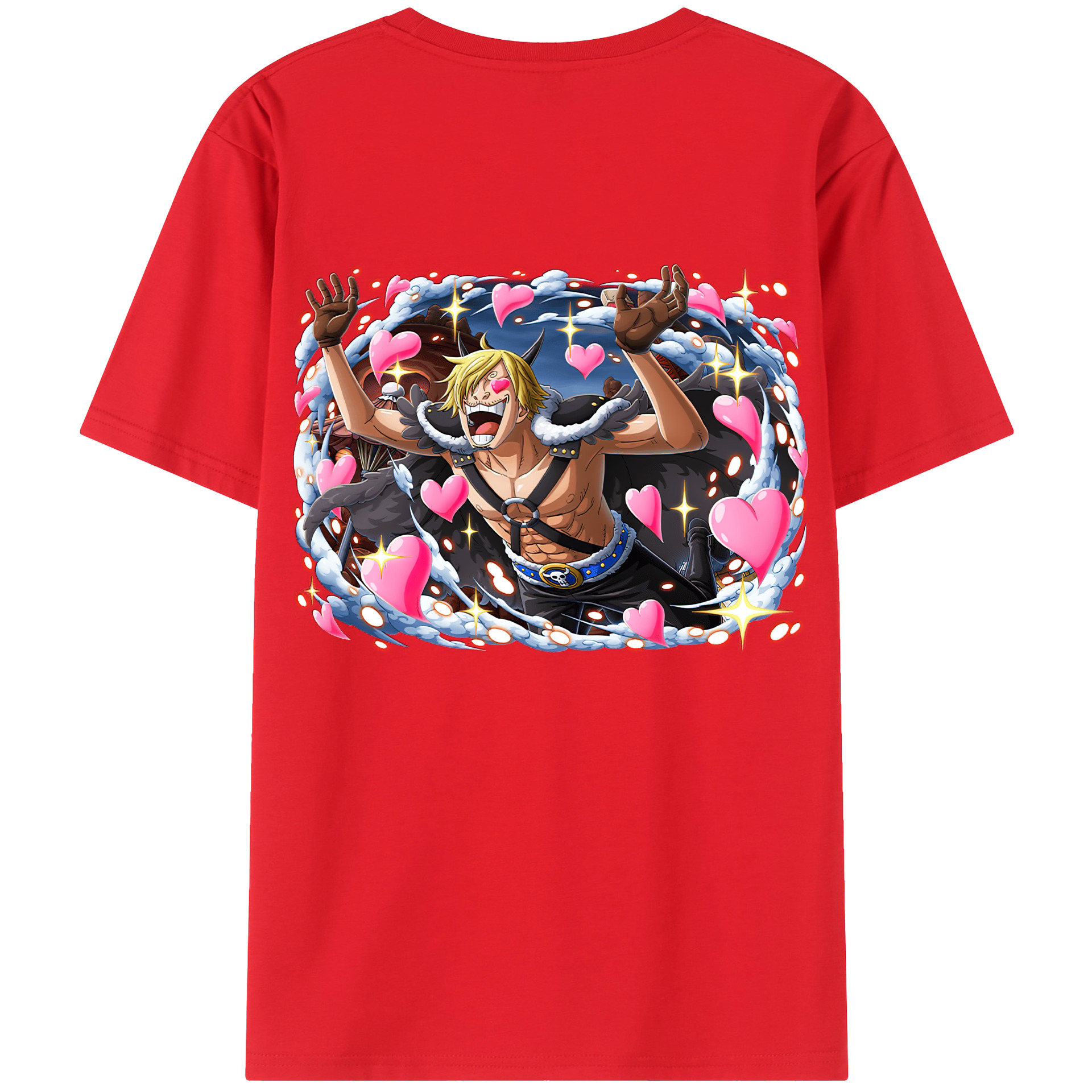 （画像用） ワンピース サンジ ONE PIECE Sanji レディース半袖Tシャツ(バックプリント)