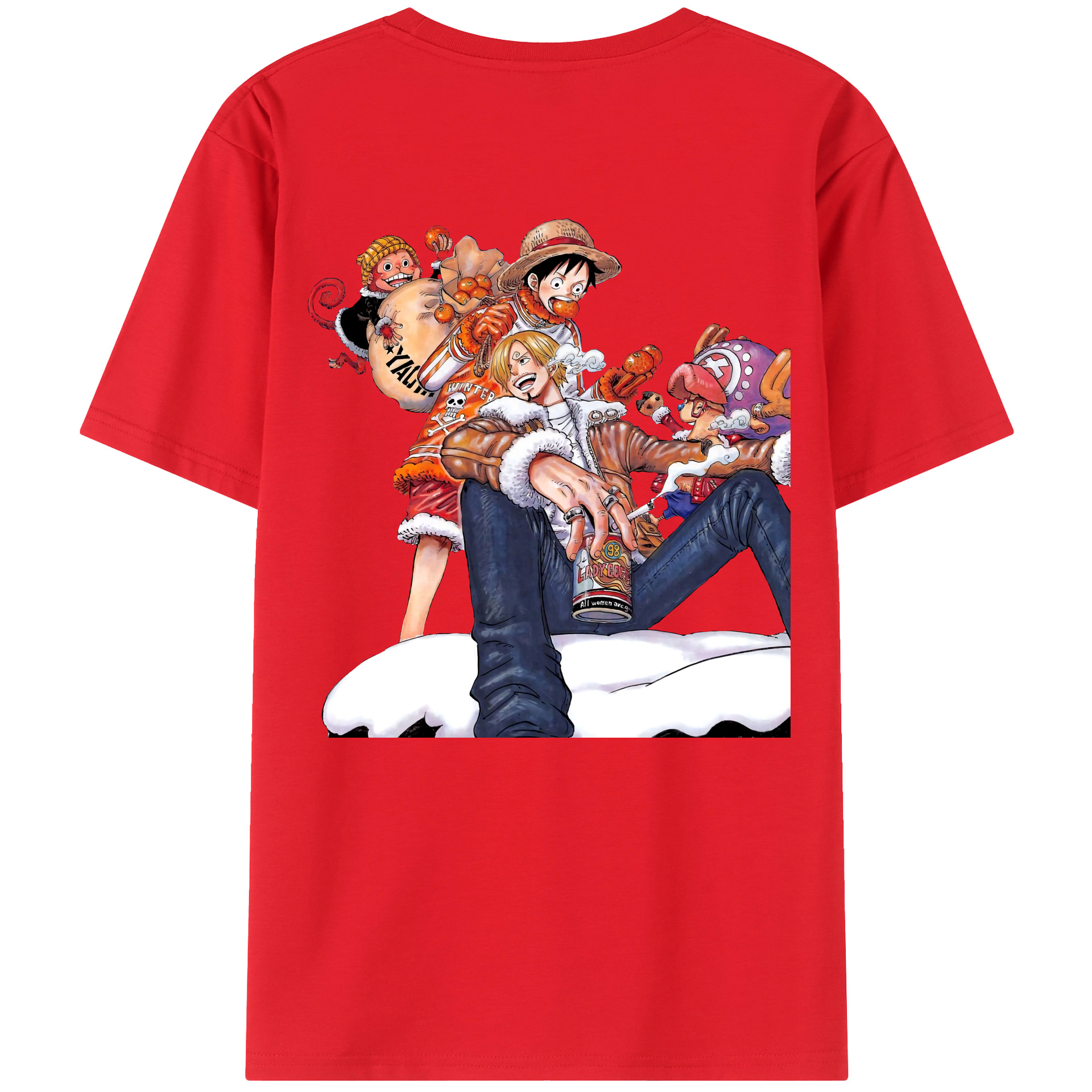 （画像用） ワンピース サンジ ONE PIECE Sanji レディース半袖Tシャツ(バックプリント)