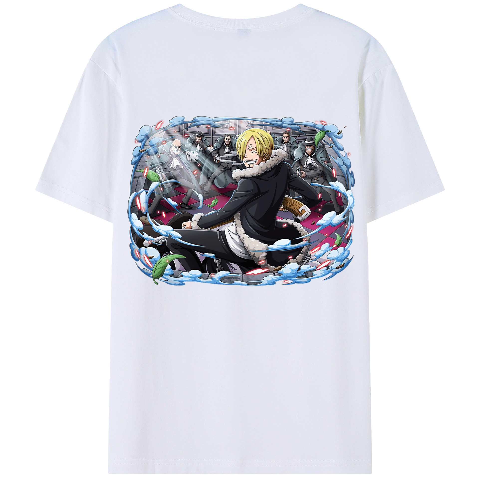 （画像用） ワンピース サンジ ONE PIECE Sanji レディース半袖Tシャツ(バックプリント)