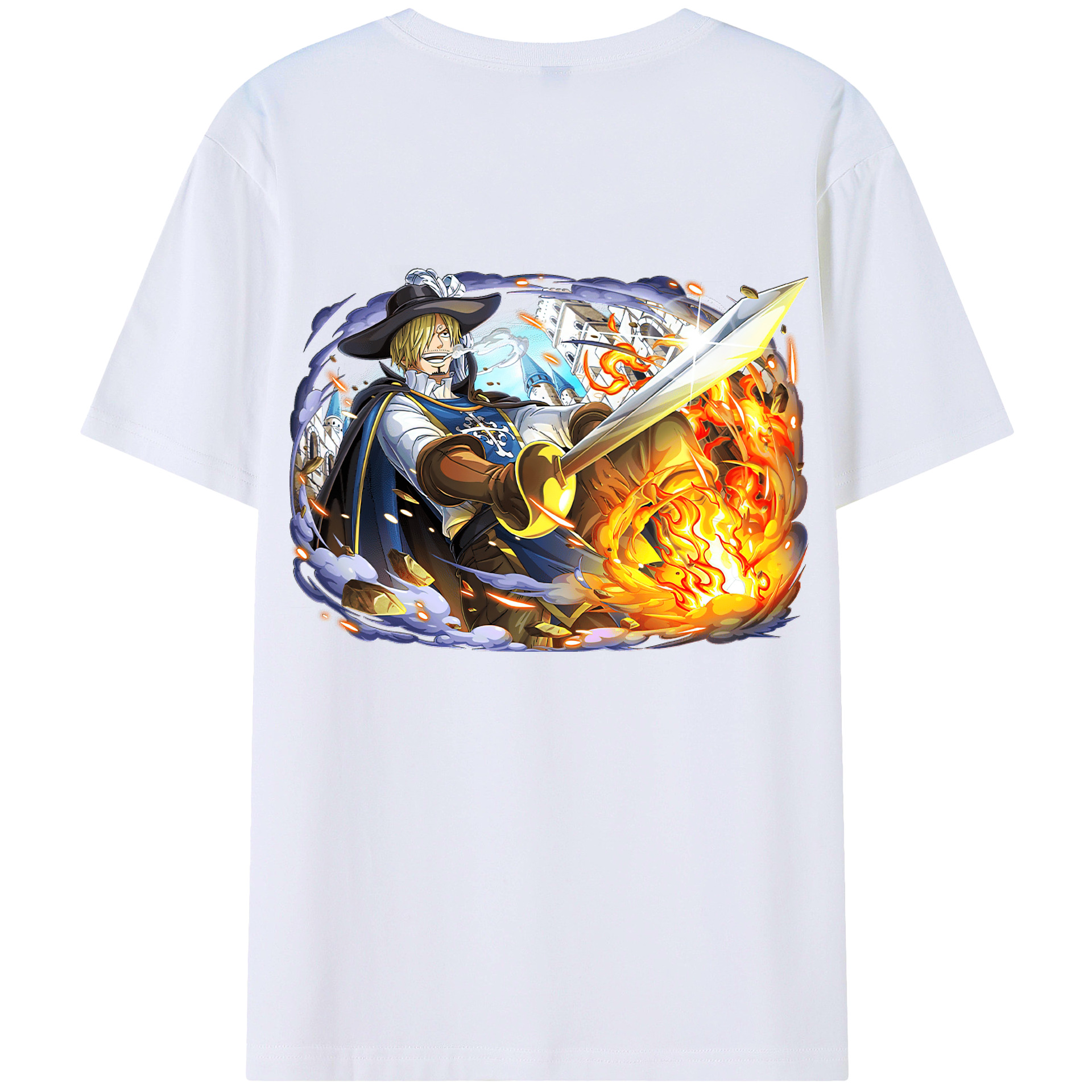 （画像用） ワンピース サンジ ONE PIECE Sanji レディース半袖Tシャツ(バックプリント)