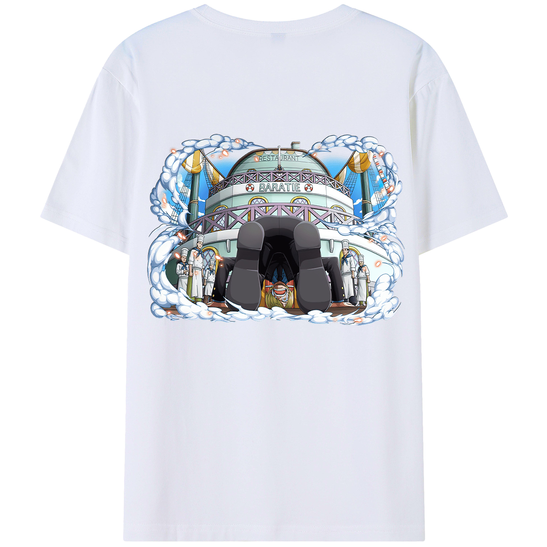 （画像用） ワンピース サンジ ONE PIECE Sanji レディース半袖Tシャツ(バックプリント)