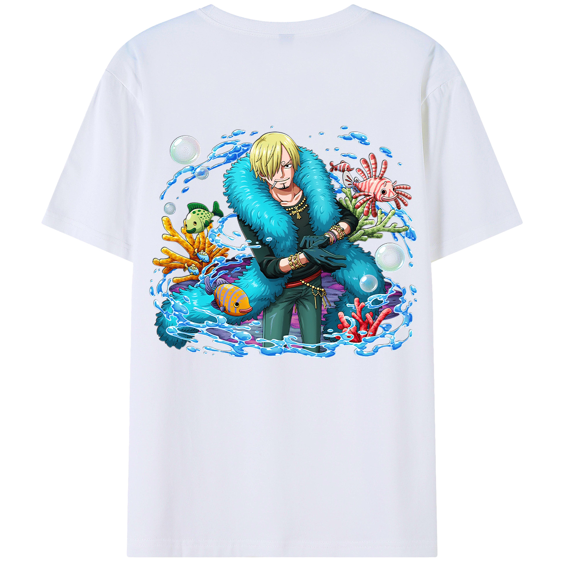 （画像用） ワンピース サンジ ONE PIECE Sanji レディース半袖Tシャツ(バックプリント)