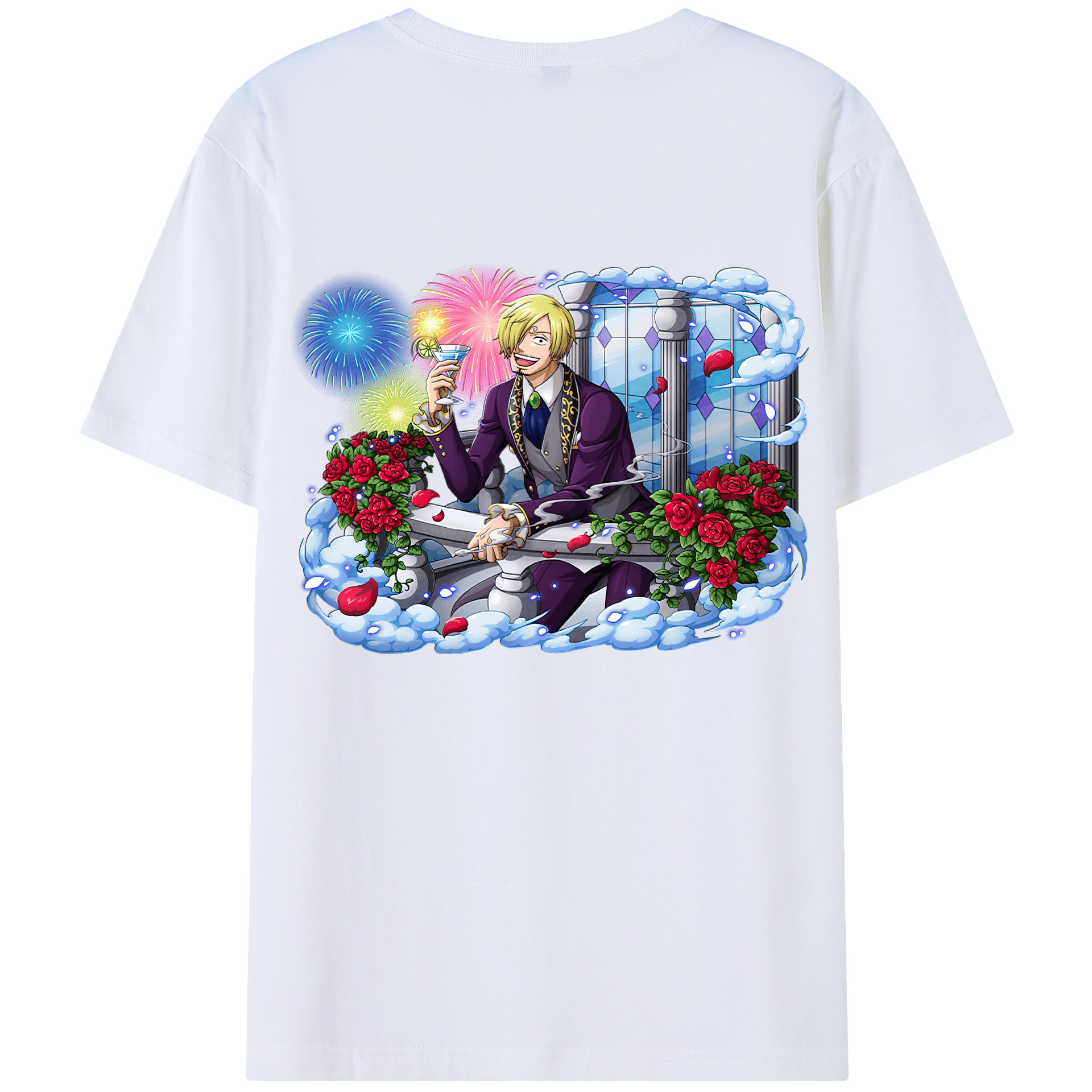 （画像用） ワンピース サンジ ONE PIECE Sanji レディース半袖Tシャツ(バックプリント)