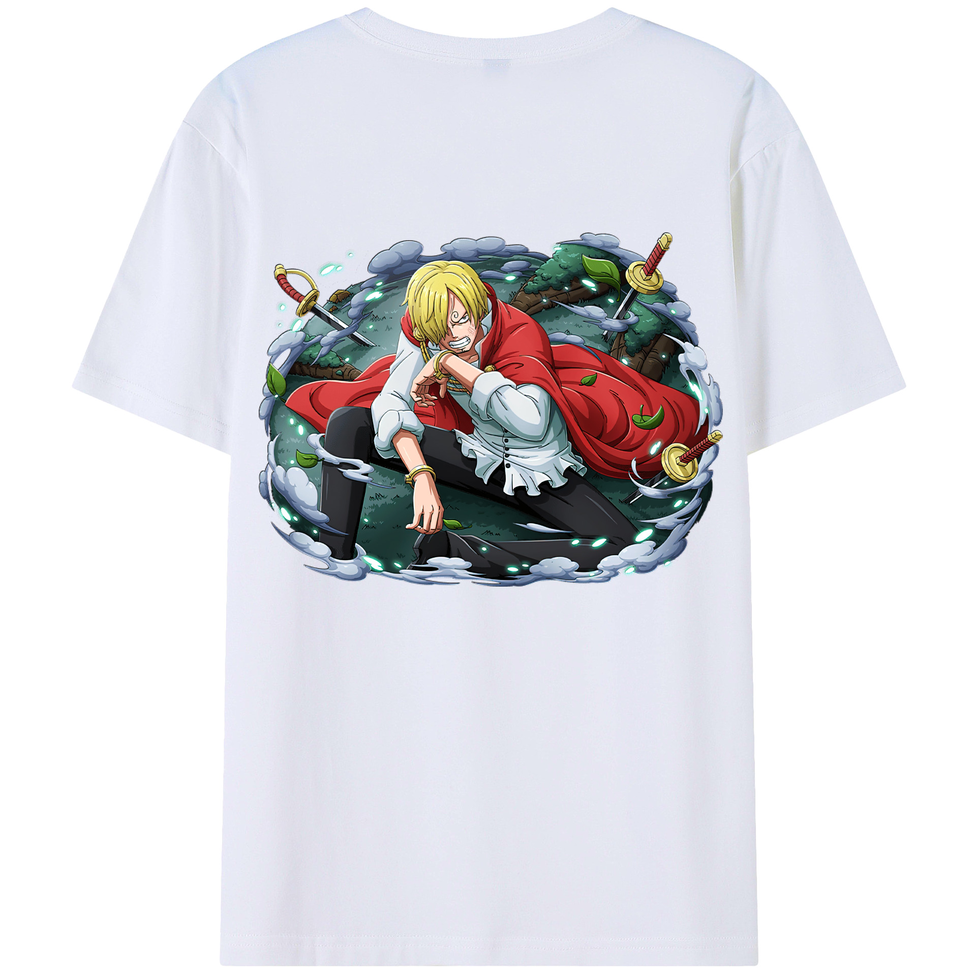 （画像用） ワンピース サンジ ONE PIECE Sanji レディース半袖Tシャツ(バックプリント)