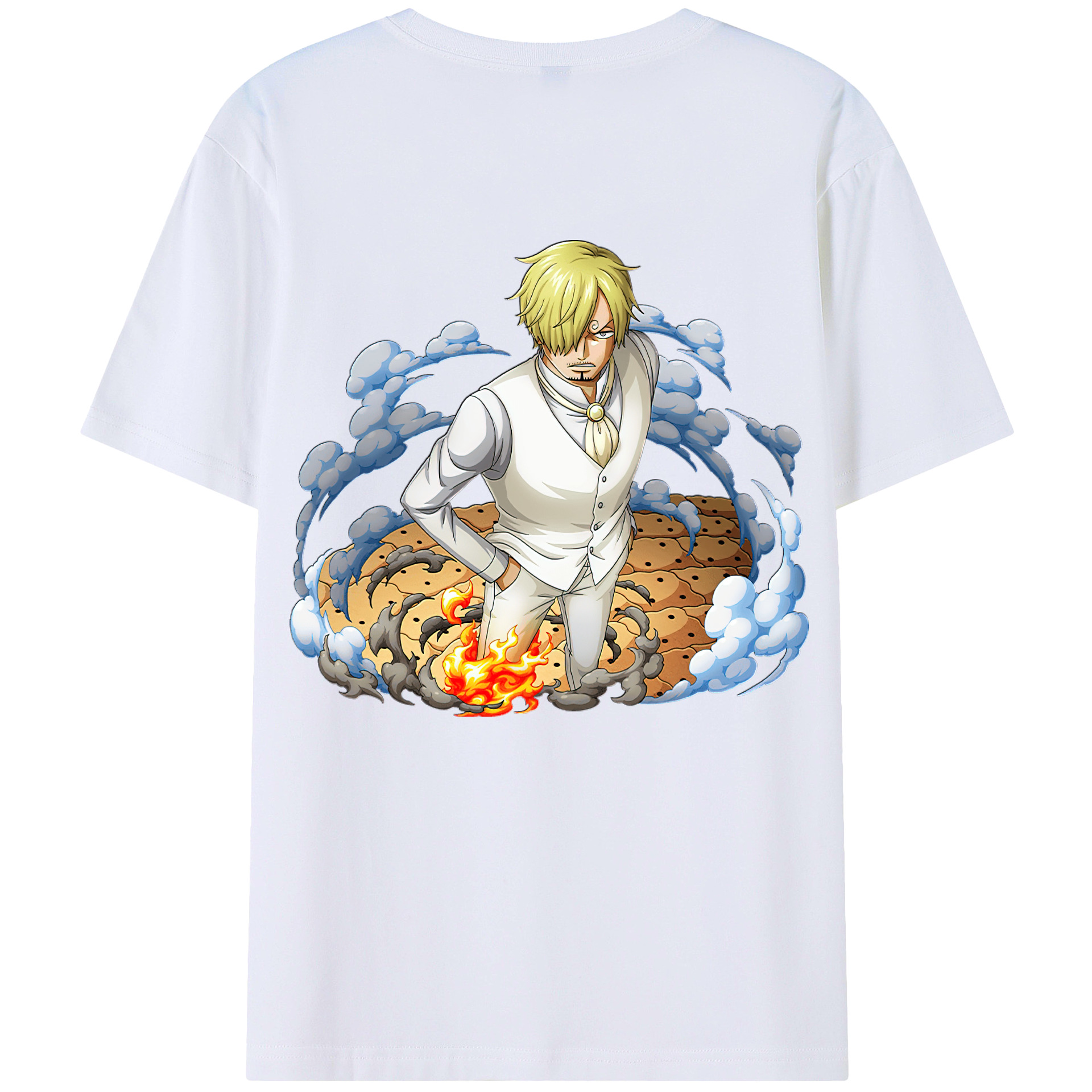 （画像用） ワンピース サンジ ONE PIECE Sanji レディース半袖Tシャツ(バックプリント)