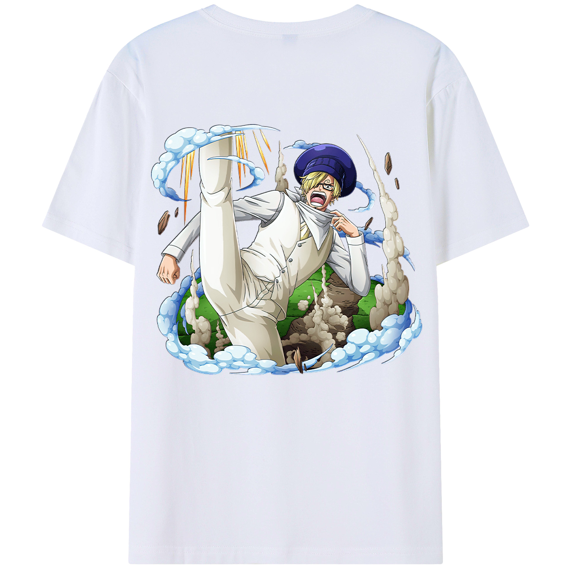 （画像用） ワンピース サンジ ONE PIECE Sanji レディース半袖Tシャツ(バックプリント)