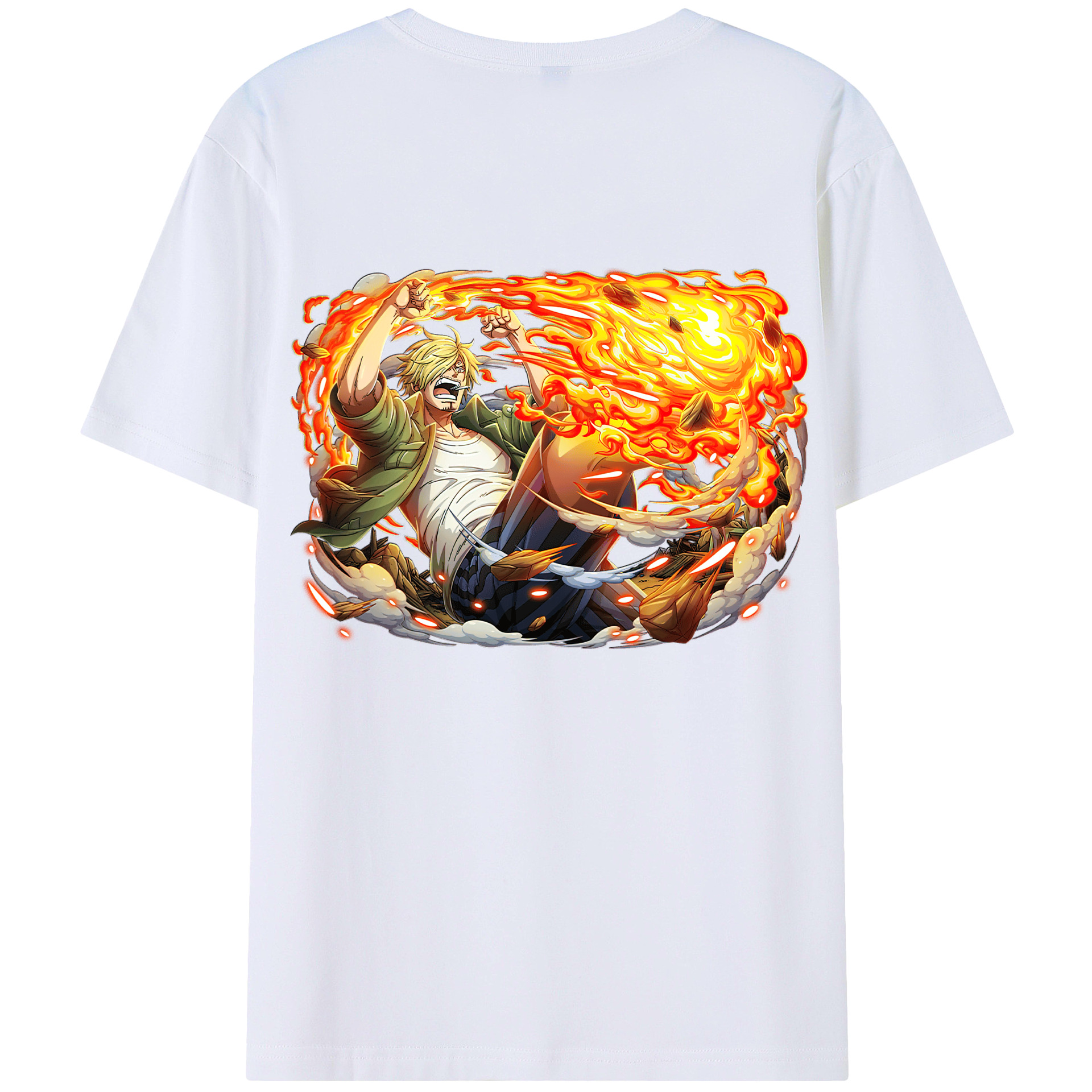 （画像用） ワンピース サンジ ONE PIECE Sanji レディース半袖Tシャツ(バックプリント)