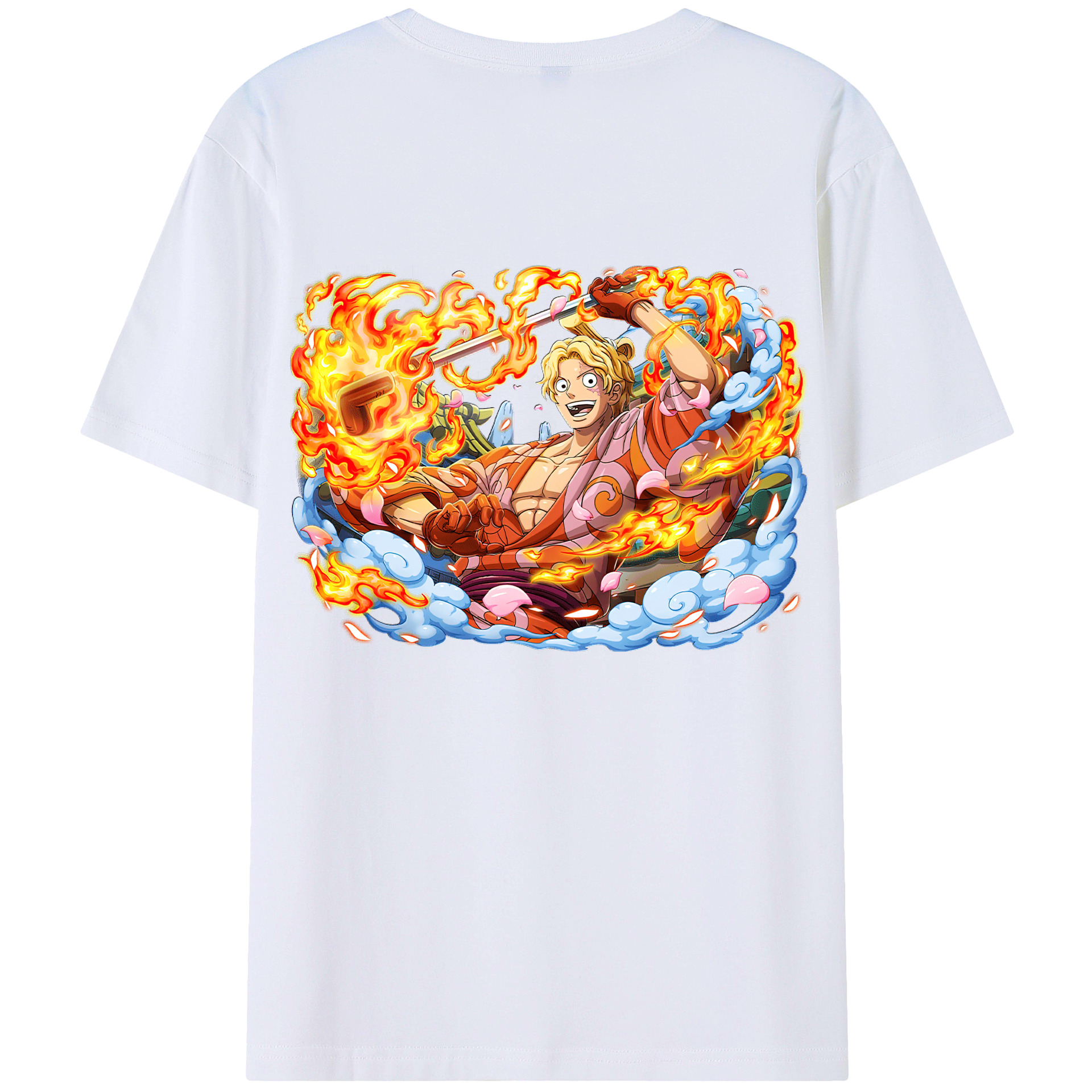 （画像用） ワンピース サンジ ONE PIECE Sanji レディース半袖Tシャツ(バックプリント)