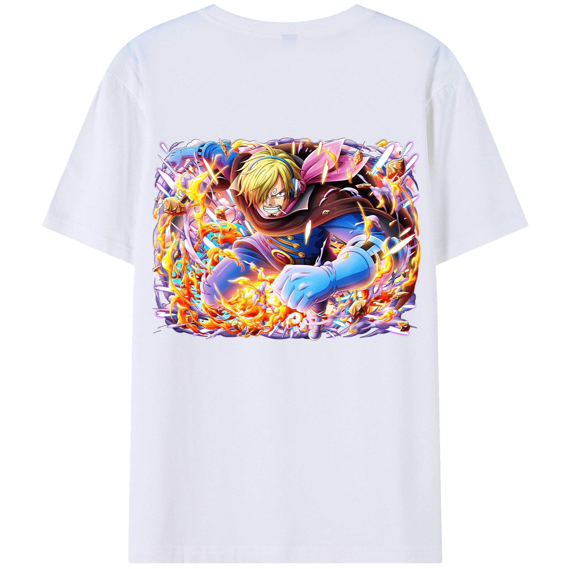（画像用） ワンピース サンジ ONE PIECE Sanji レディース半袖Tシャツ(バックプリント)