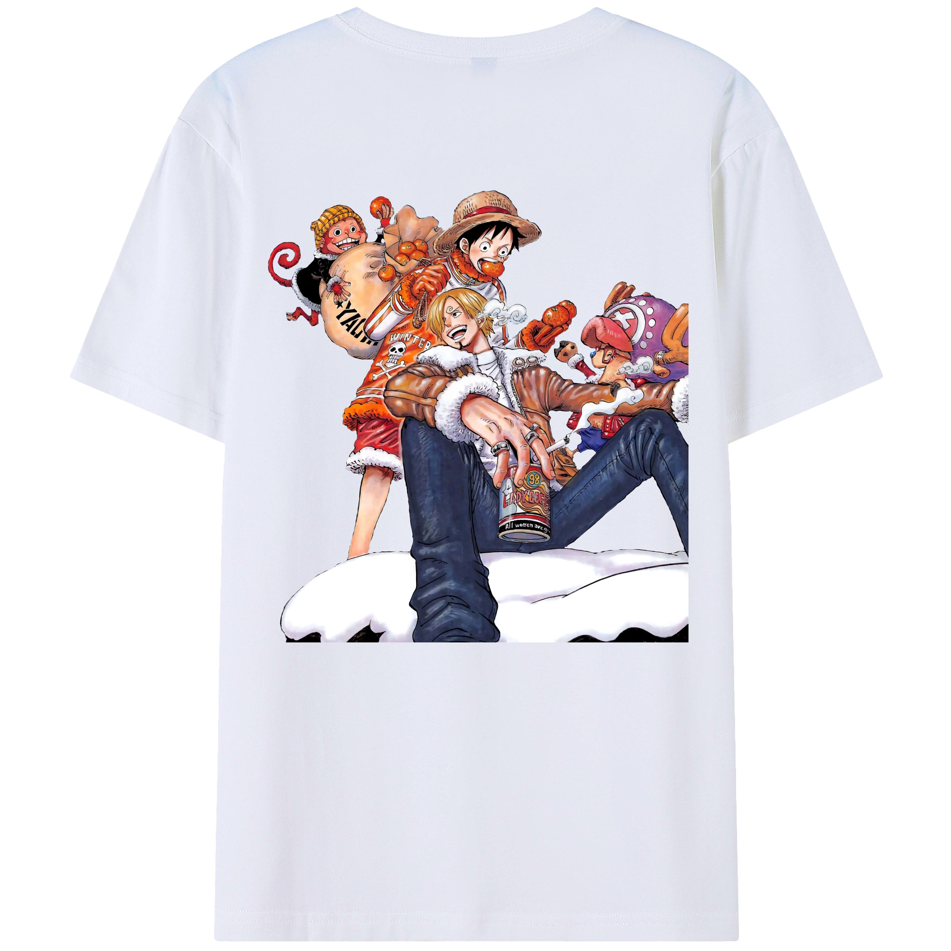 （画像用） ワンピース サンジ ONE PIECE Sanji レディース半袖Tシャツ(バックプリント)