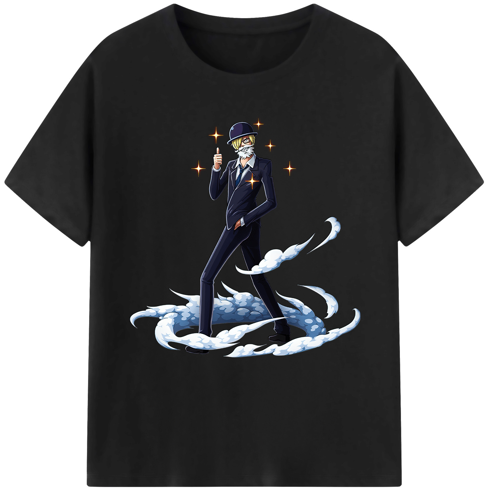 （画像用） ワンピース サンジ ONE PIECE Sanji レディースカジュアルプリントTシャツ（綿100％）