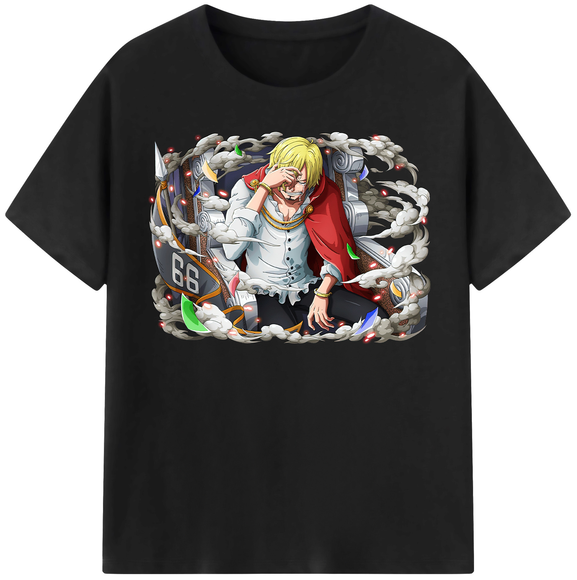 （画像用） ワンピース サンジ ONE PIECE Sanji レディースカジュアルプリントTシャツ（綿100％）