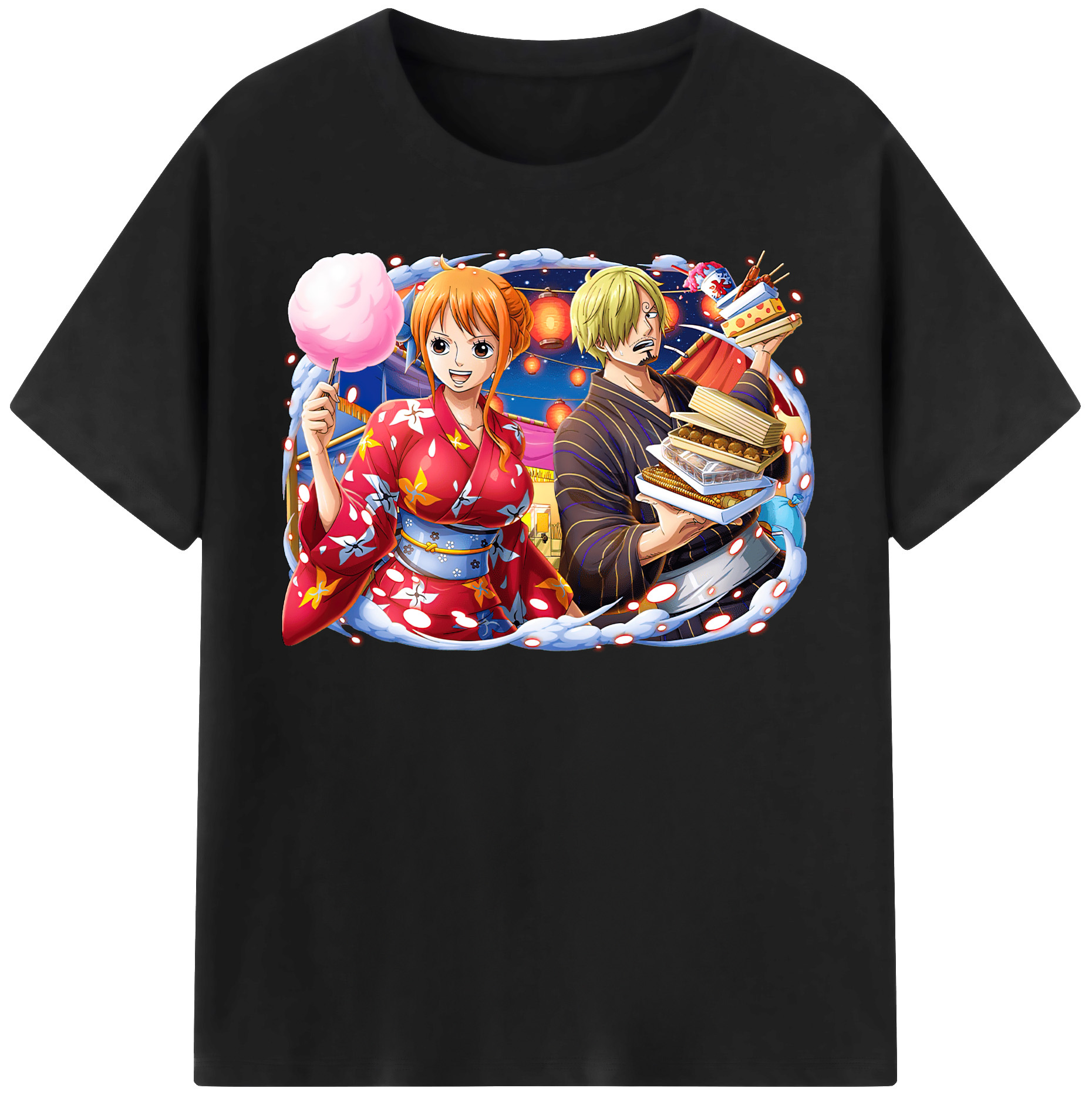 （画像用） ワンピース サンジ ONE PIECE Sanji レディースカジュアルプリントTシャツ（綿100％）