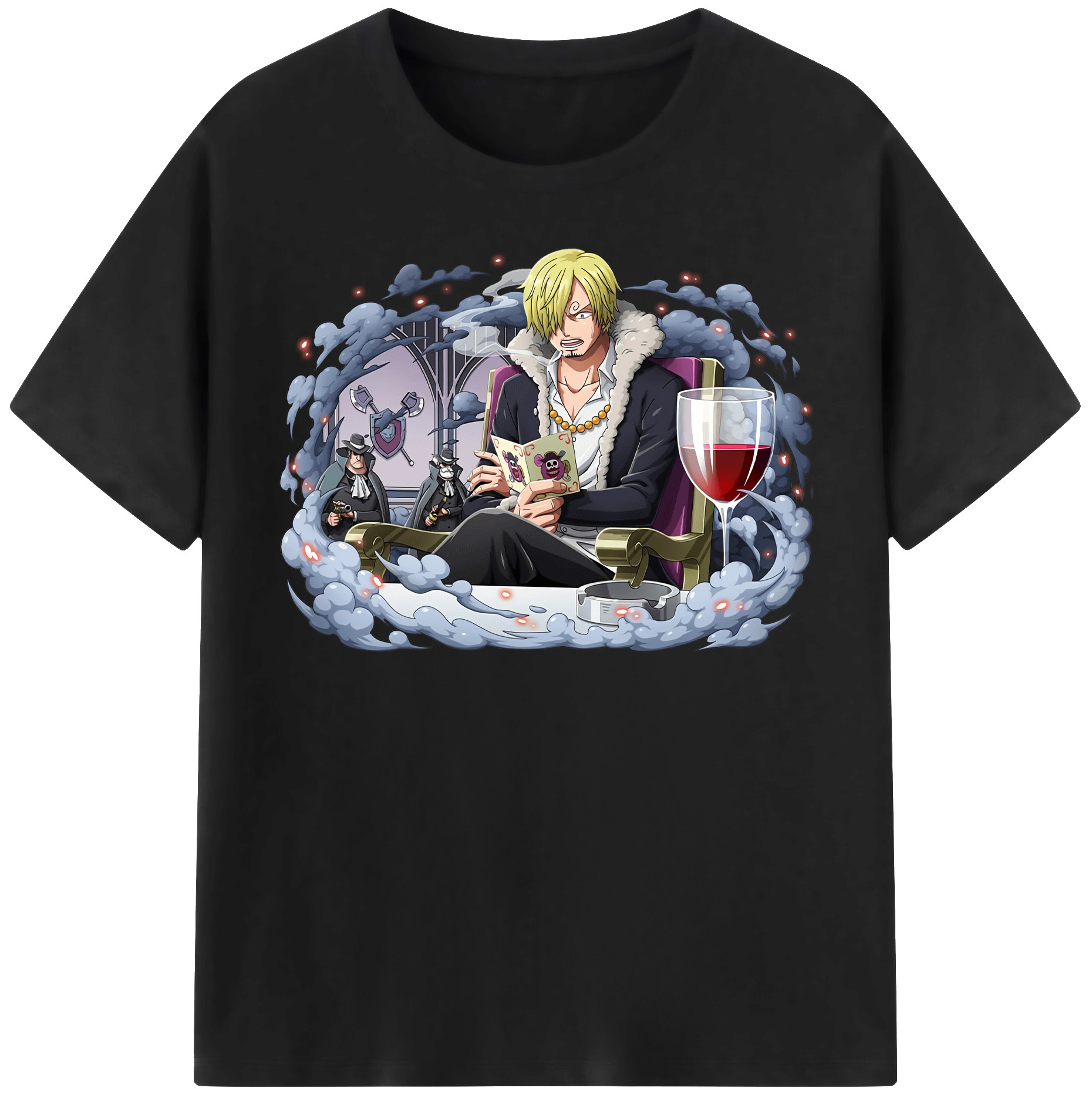 （画像用） ワンピース サンジ ONE PIECE Sanji レディースカジュアルプリントTシャツ（綿100％）