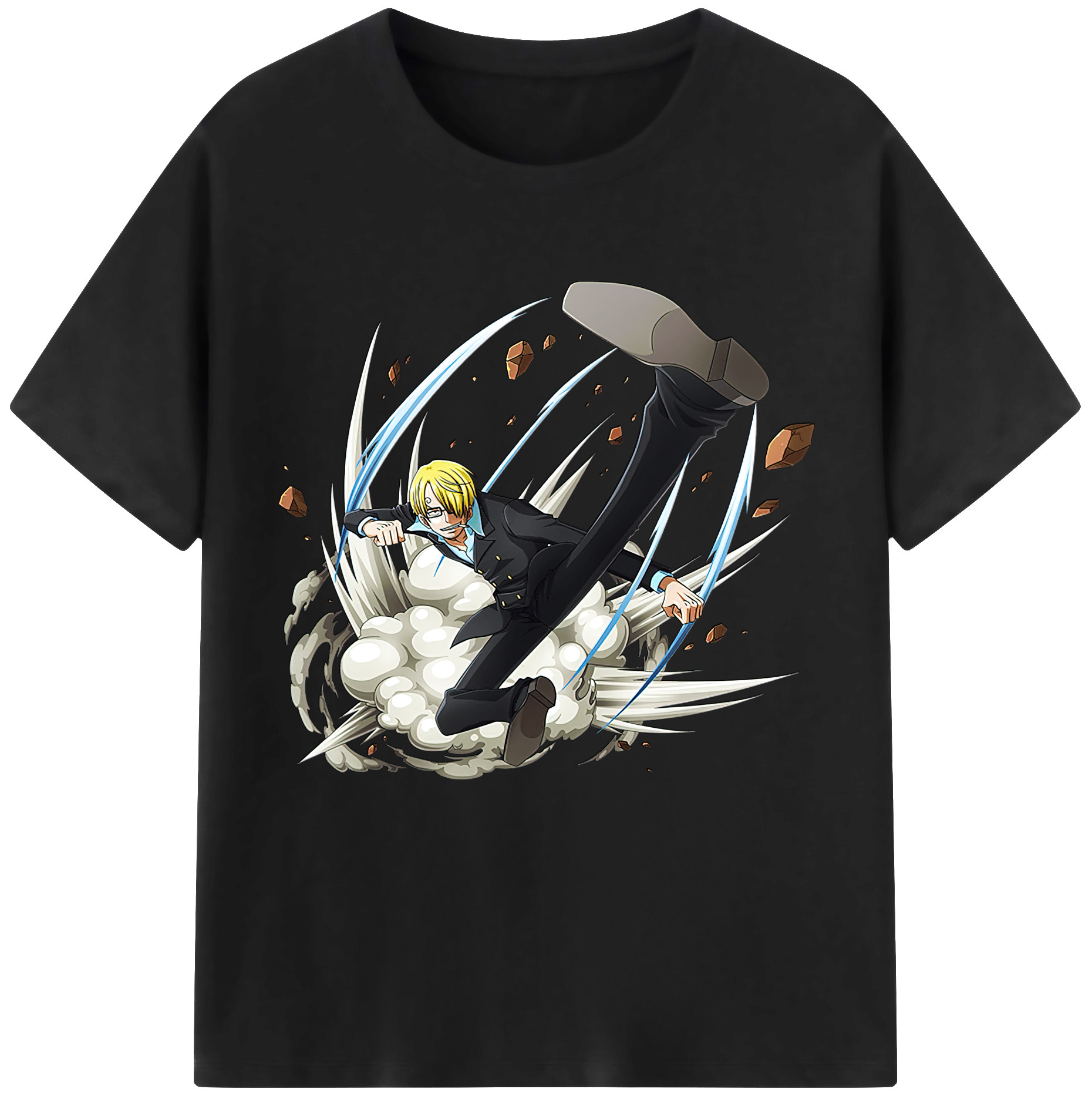 （画像用） ワンピース サンジ ONE PIECE Sanji レディースカジュアルプリントTシャツ（綿100％）