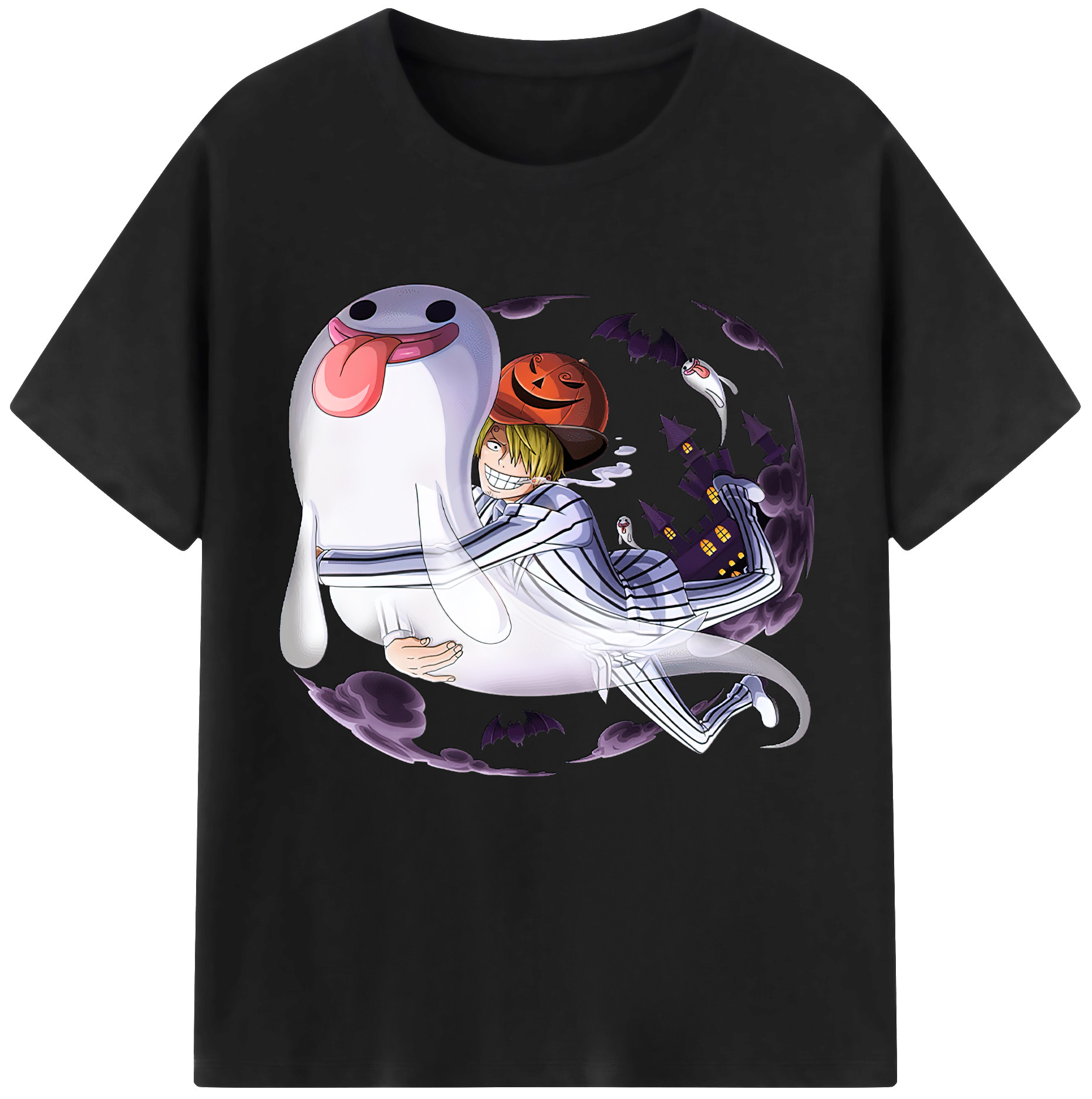 （画像用） ワンピース サンジ ONE PIECE Sanji レディースカジュアルプリントTシャツ（綿100％）