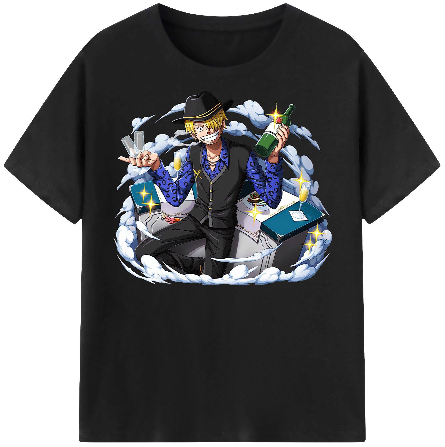 （画像用） ワンピース サンジ ONE PIECE Sanji レディースカジュアルプリントTシャツ（綿100％）