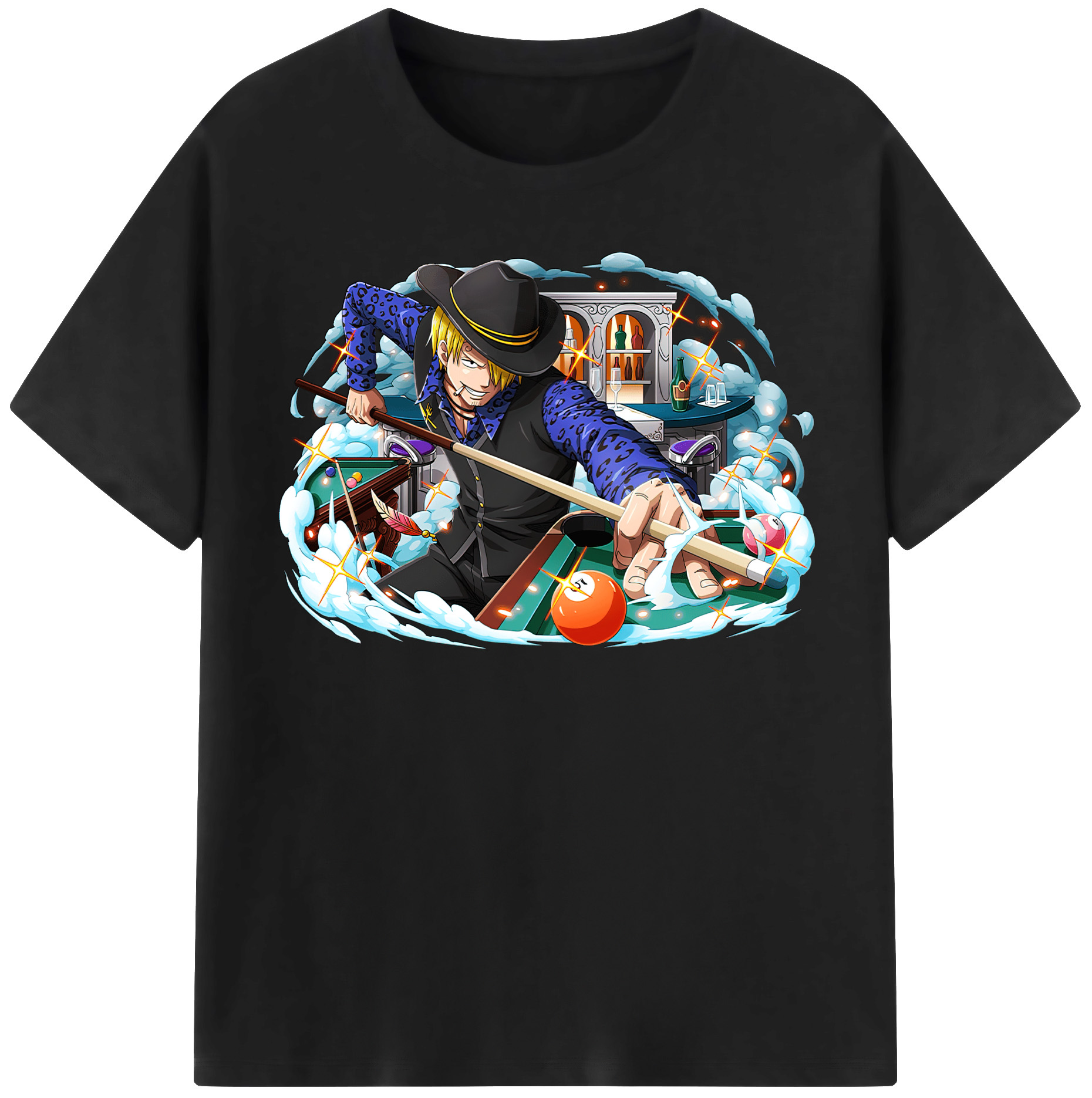 （画像用） ワンピース サンジ ONE PIECE Sanji レディースカジュアルプリントTシャツ（綿100％）