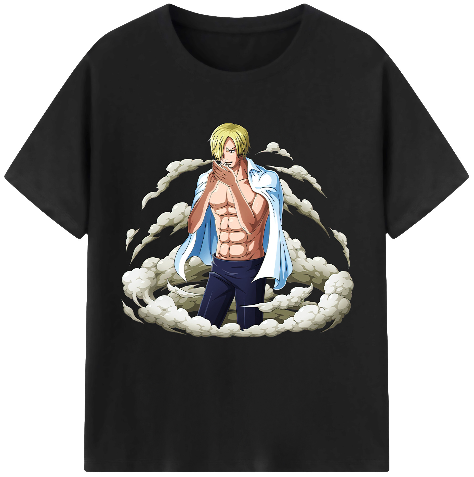 （画像用） ワンピース サンジ ONE PIECE Sanji レディースカジュアルプリントTシャツ（綿100％）