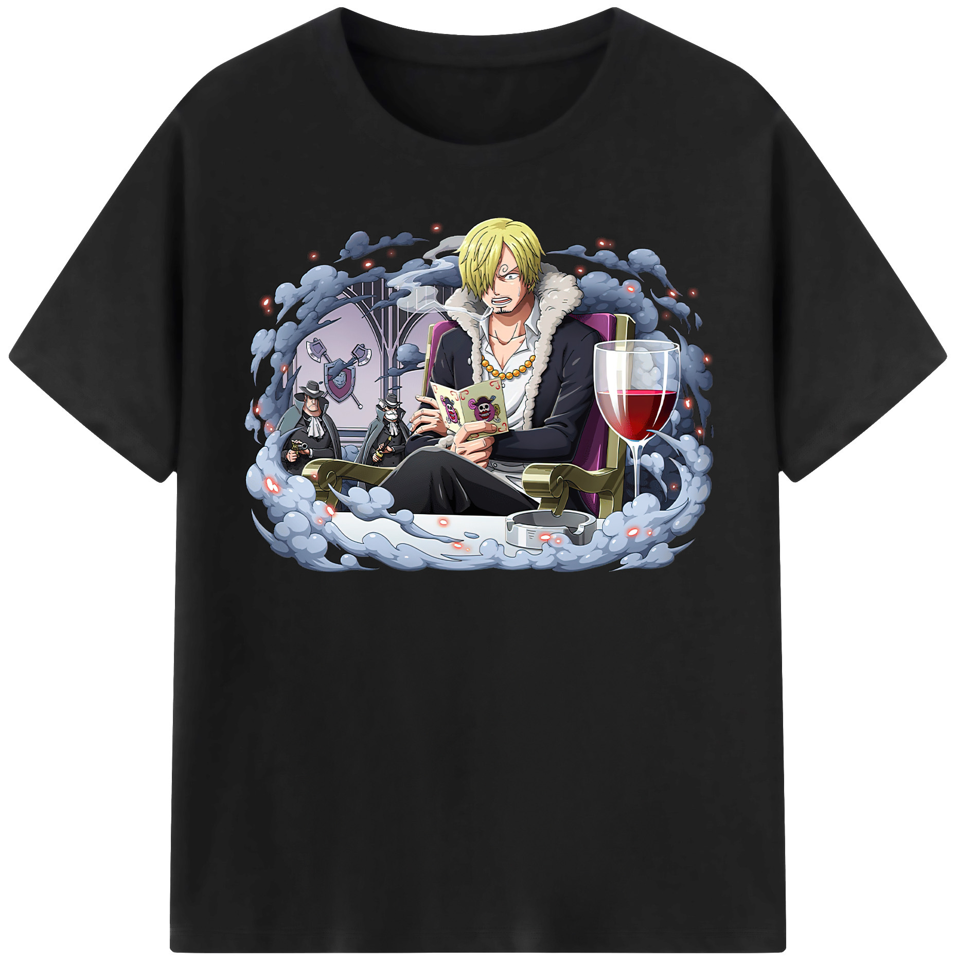 （画像用） ワンピース サンジ ONE PIECE Sanji レディースカジュアルプリントTシャツ（綿100％）