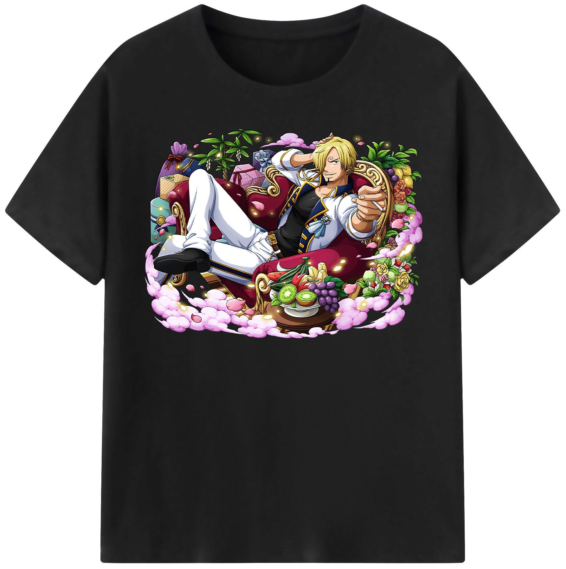 （画像用） ワンピース サンジ ONE PIECE Sanji レディースカジュアルプリントTシャツ（綿100％）