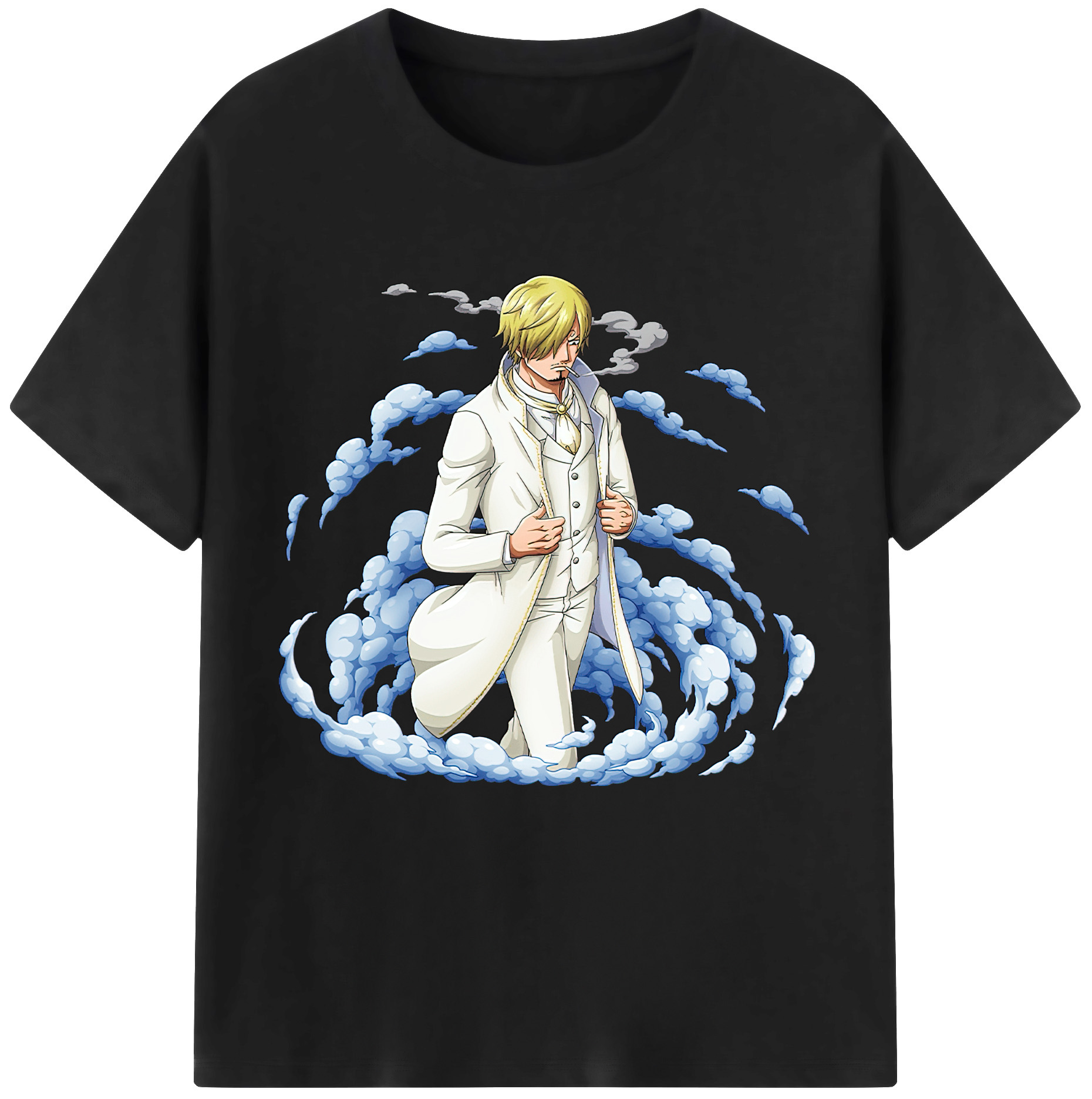 （画像用） ワンピース サンジ ONE PIECE Sanji レディースカジュアルプリントTシャツ（綿100％）