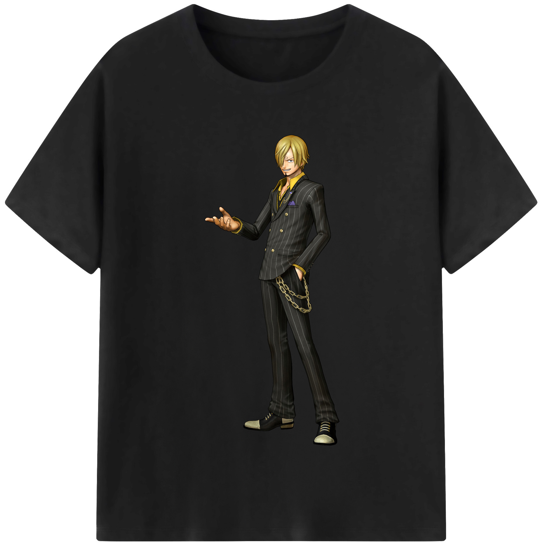 （画像用） ワンピース サンジ ONE PIECE Sanji レディースカジュアルプリントTシャツ（綿100％）