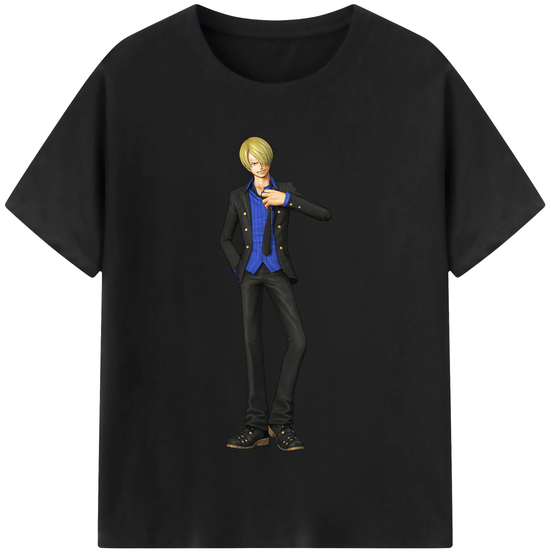 （画像用） ワンピース サンジ ONE PIECE Sanji レディースカジュアルプリントTシャツ（綿100％）