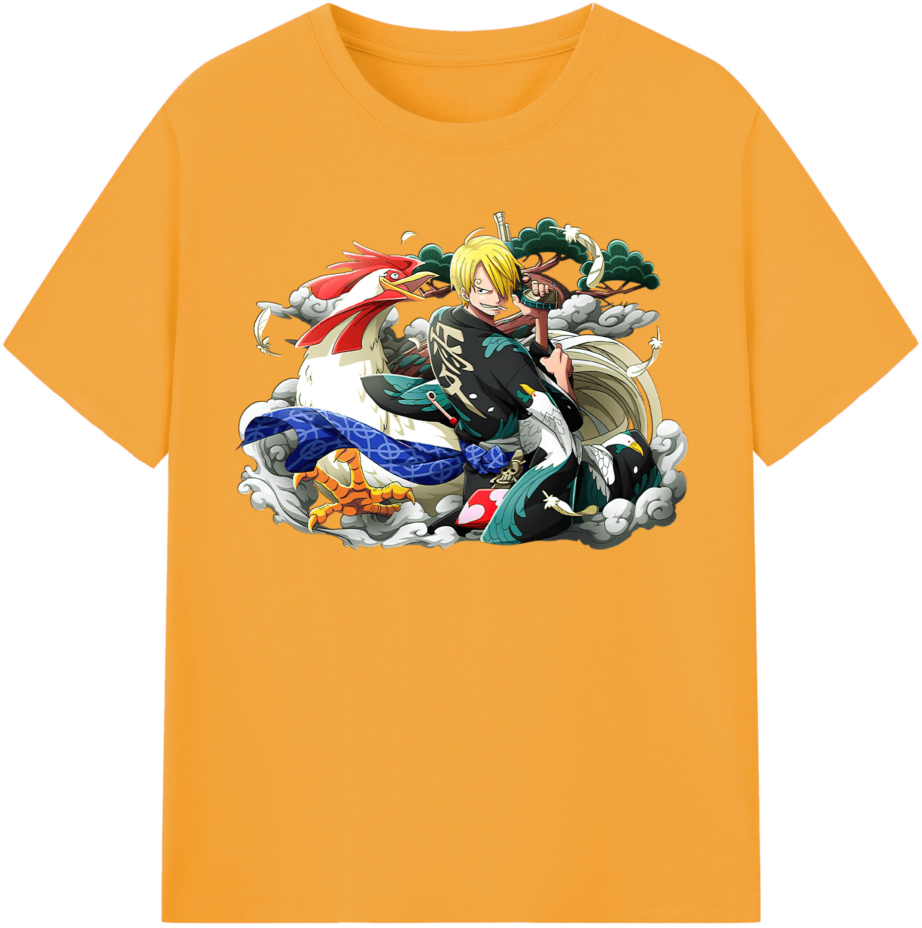 （画像用） ワンピース サンジ ONE PIECE Sanji レディースカジュアルプリントTシャツ（綿100％）