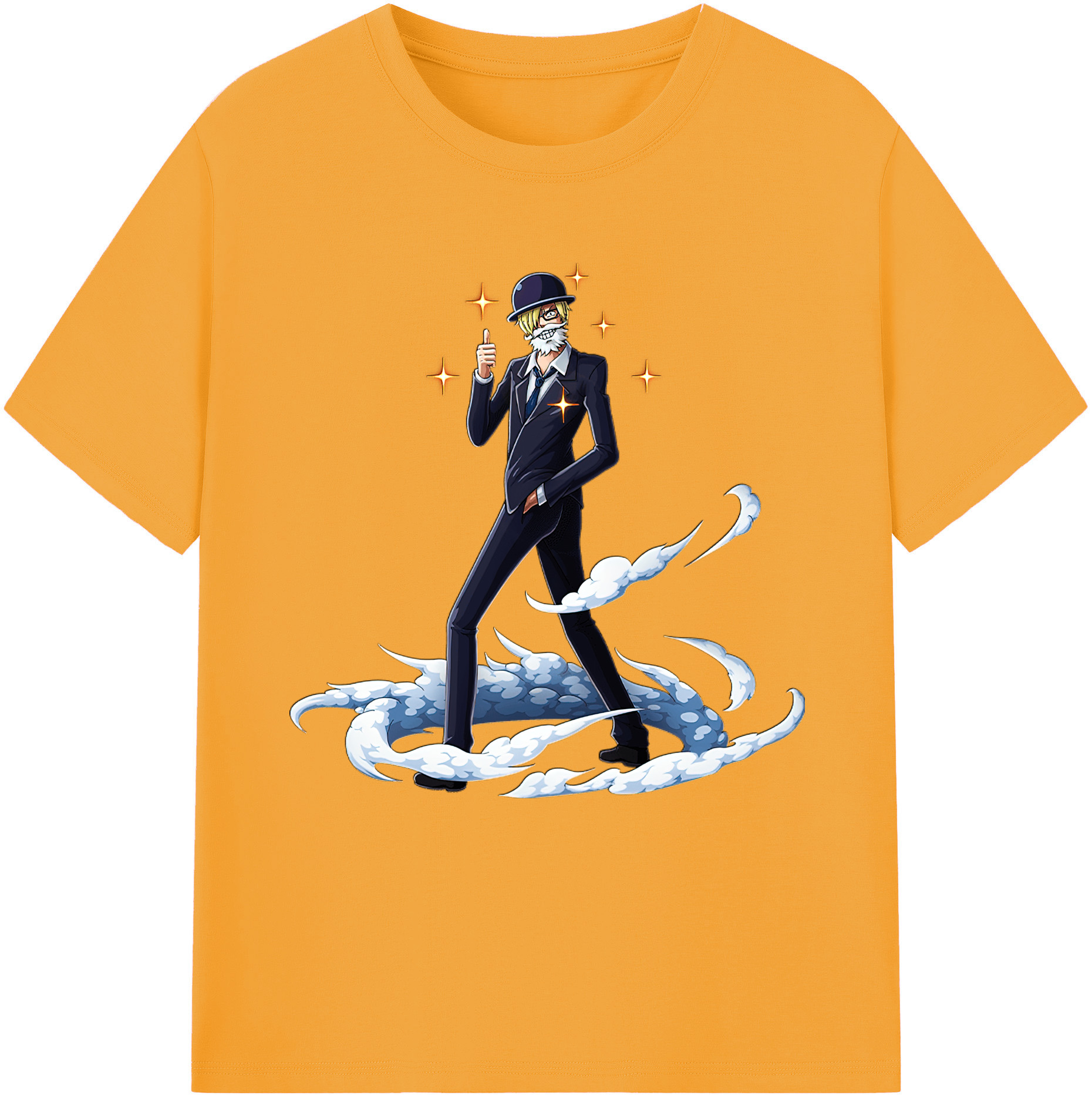 （画像用） ワンピース サンジ ONE PIECE Sanji レディースカジュアルプリントTシャツ（綿100％）