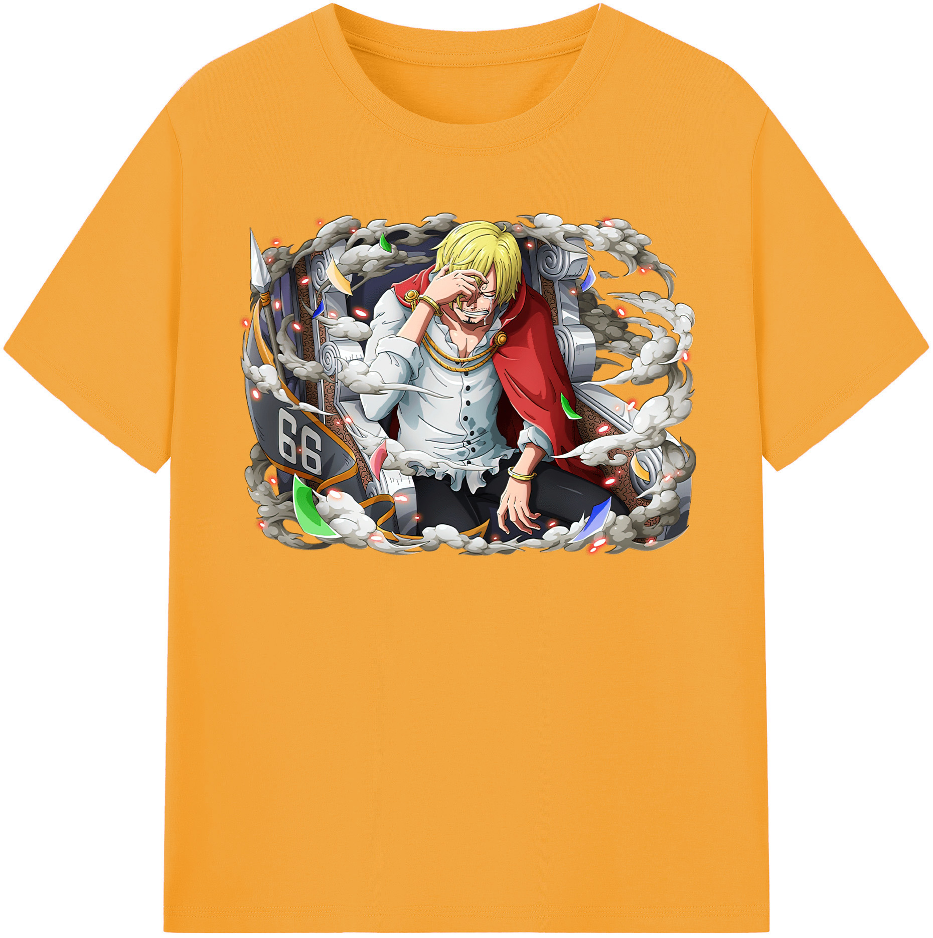 （画像用） ワンピース サンジ ONE PIECE Sanji レディースカジュアルプリントTシャツ（綿100％）