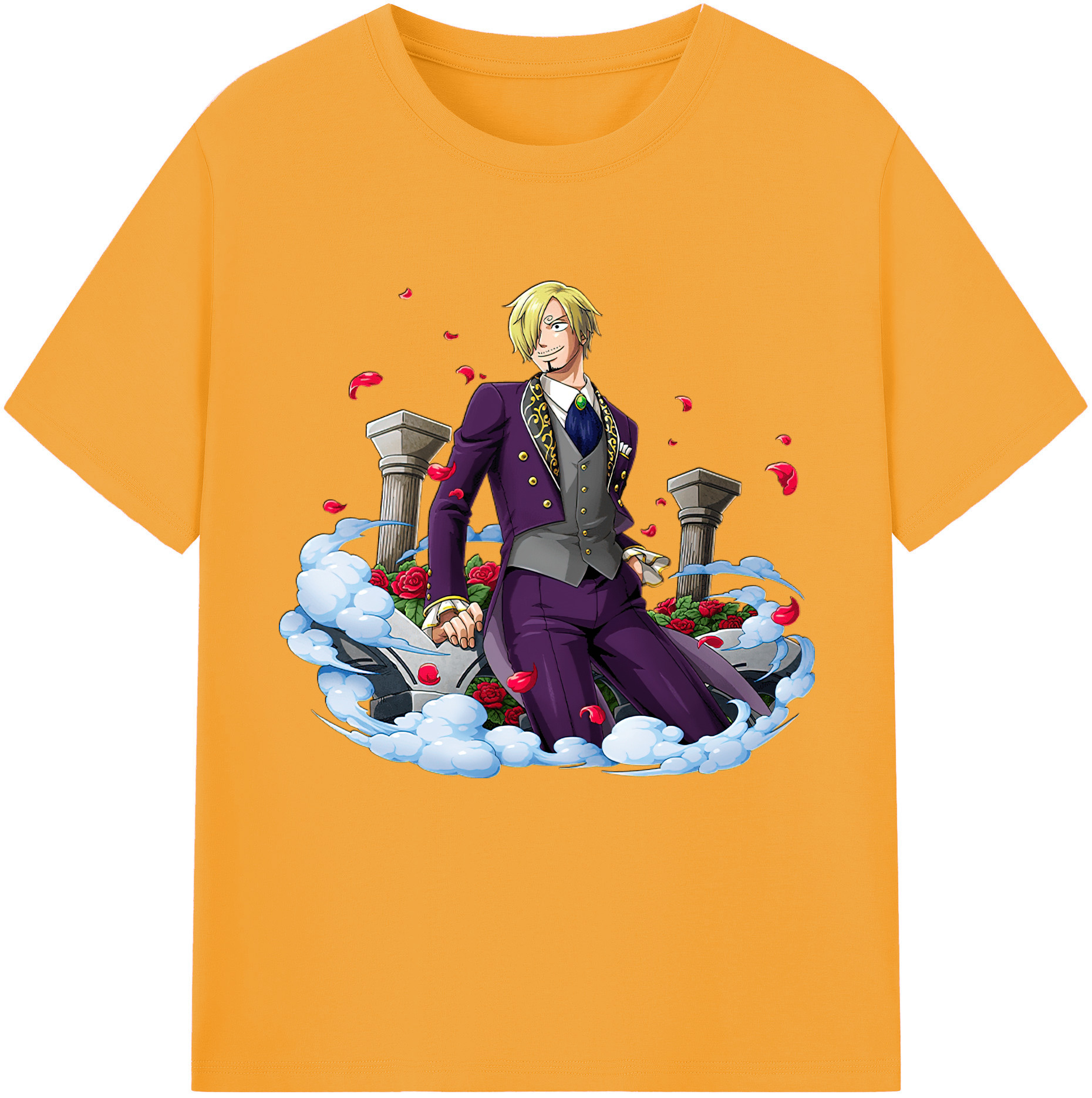（画像用） ワンピース サンジ ONE PIECE Sanji レディースカジュアルプリントTシャツ（綿100％）
