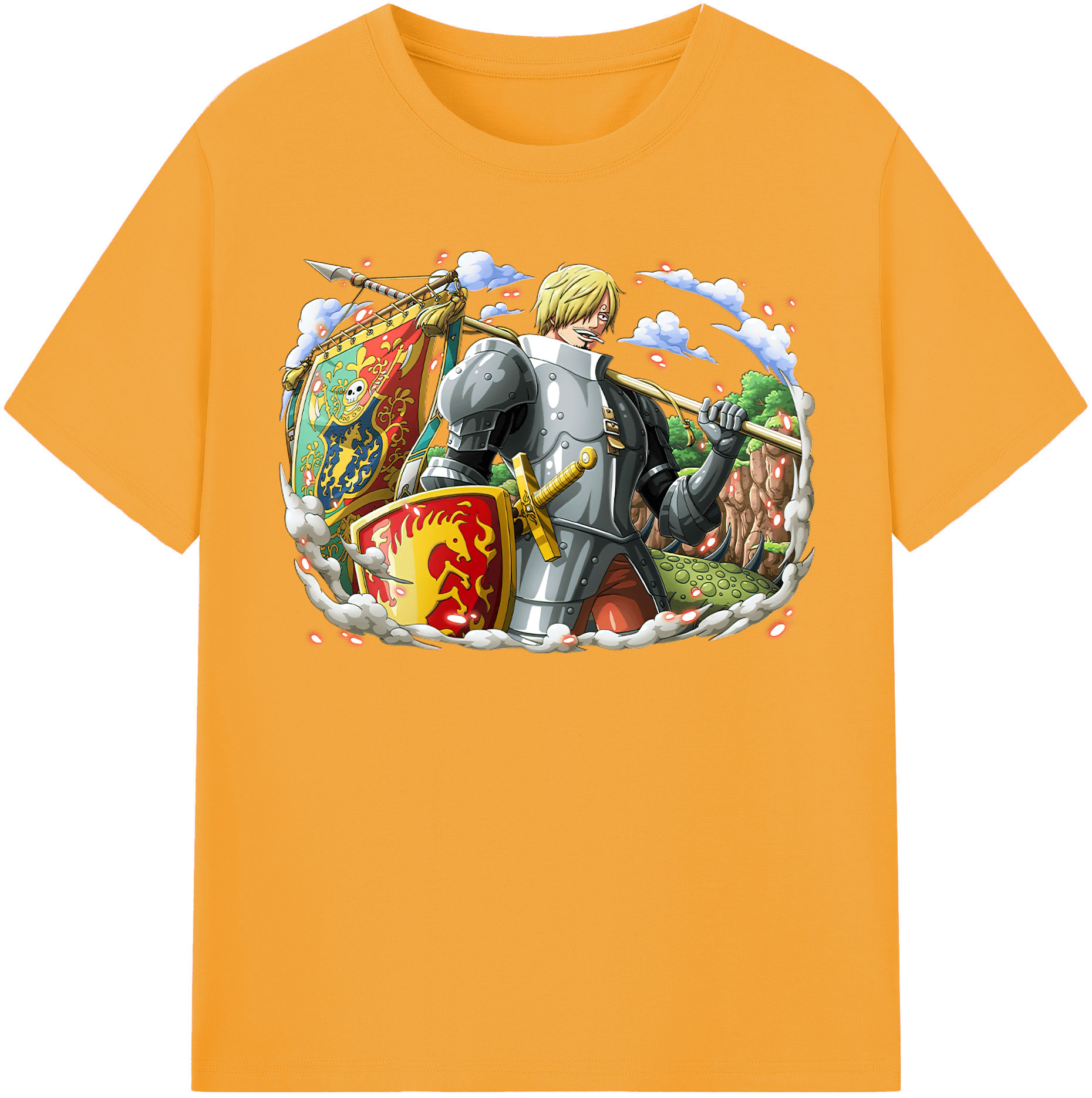 （画像用） ワンピース サンジ ONE PIECE Sanji レディースカジュアルプリントTシャツ（綿100％）