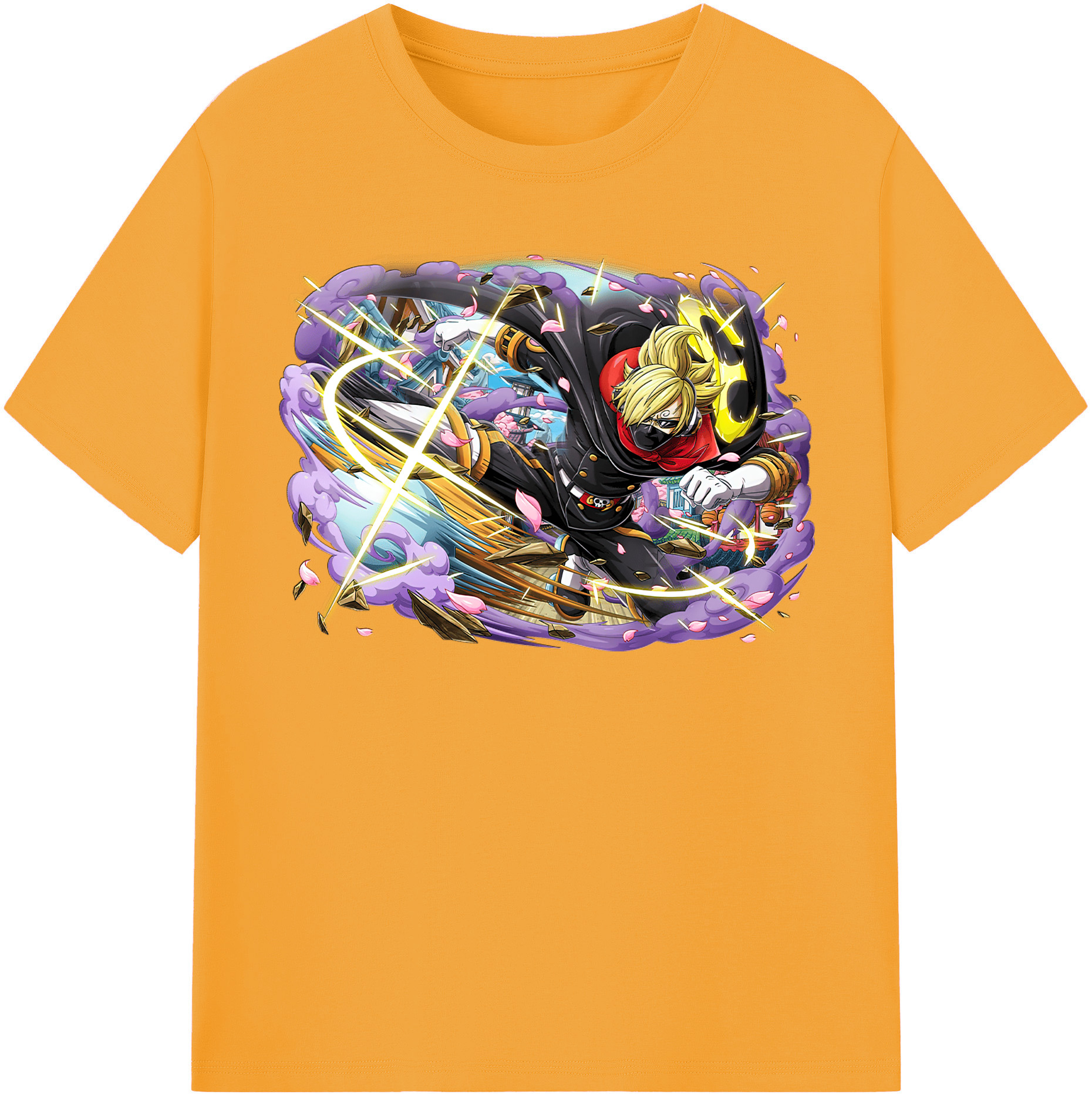 （画像用） ワンピース サンジ ONE PIECE Sanji レディースカジュアルプリントTシャツ（綿100％）